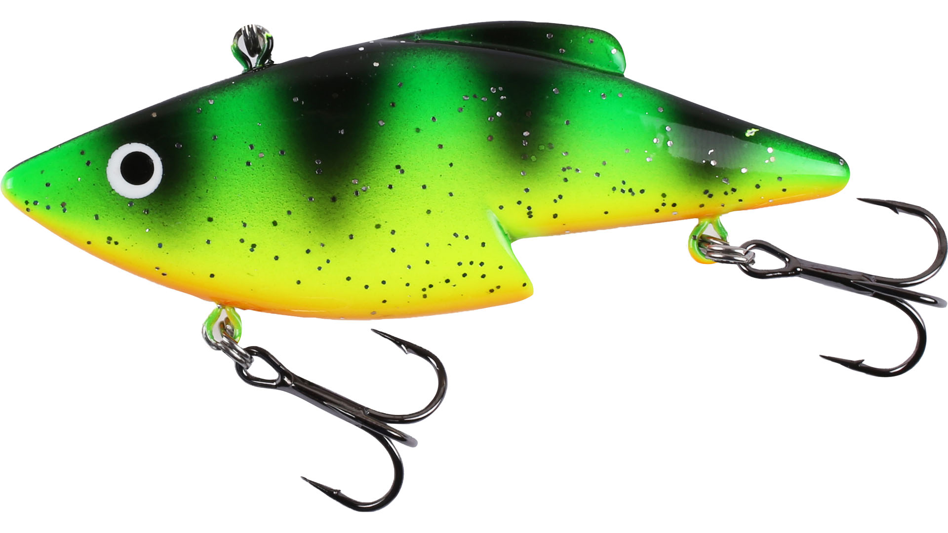 Compact vibrating bait from Hurricane with a length of 8cm and a weight of 12.5gram