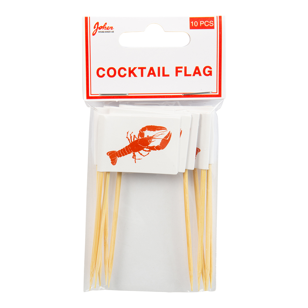 Cocktail flag crayfish 10-p - 2