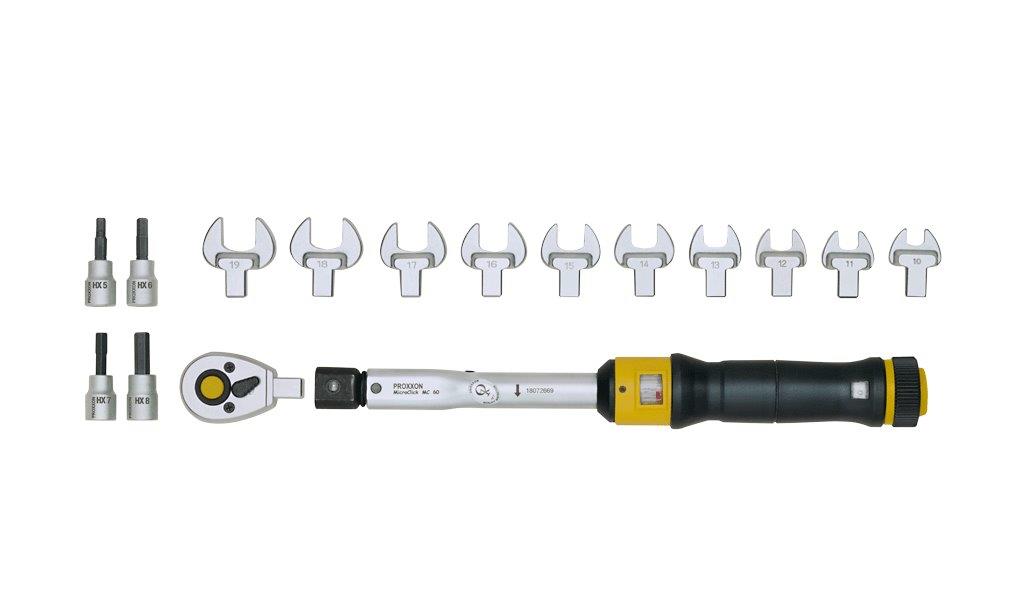 Proxxon MicroClick torque wrench 60-Multi, for 12 - 60 Nm, 3/8inches