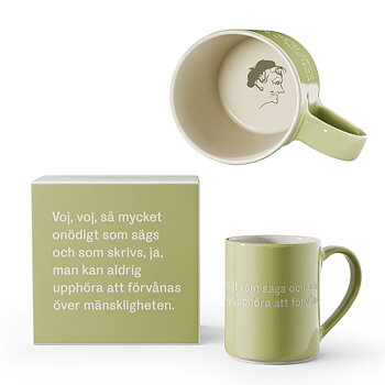 Astrid Lindgren Citat Mugg - “Voj, voj så mycket onödigt”