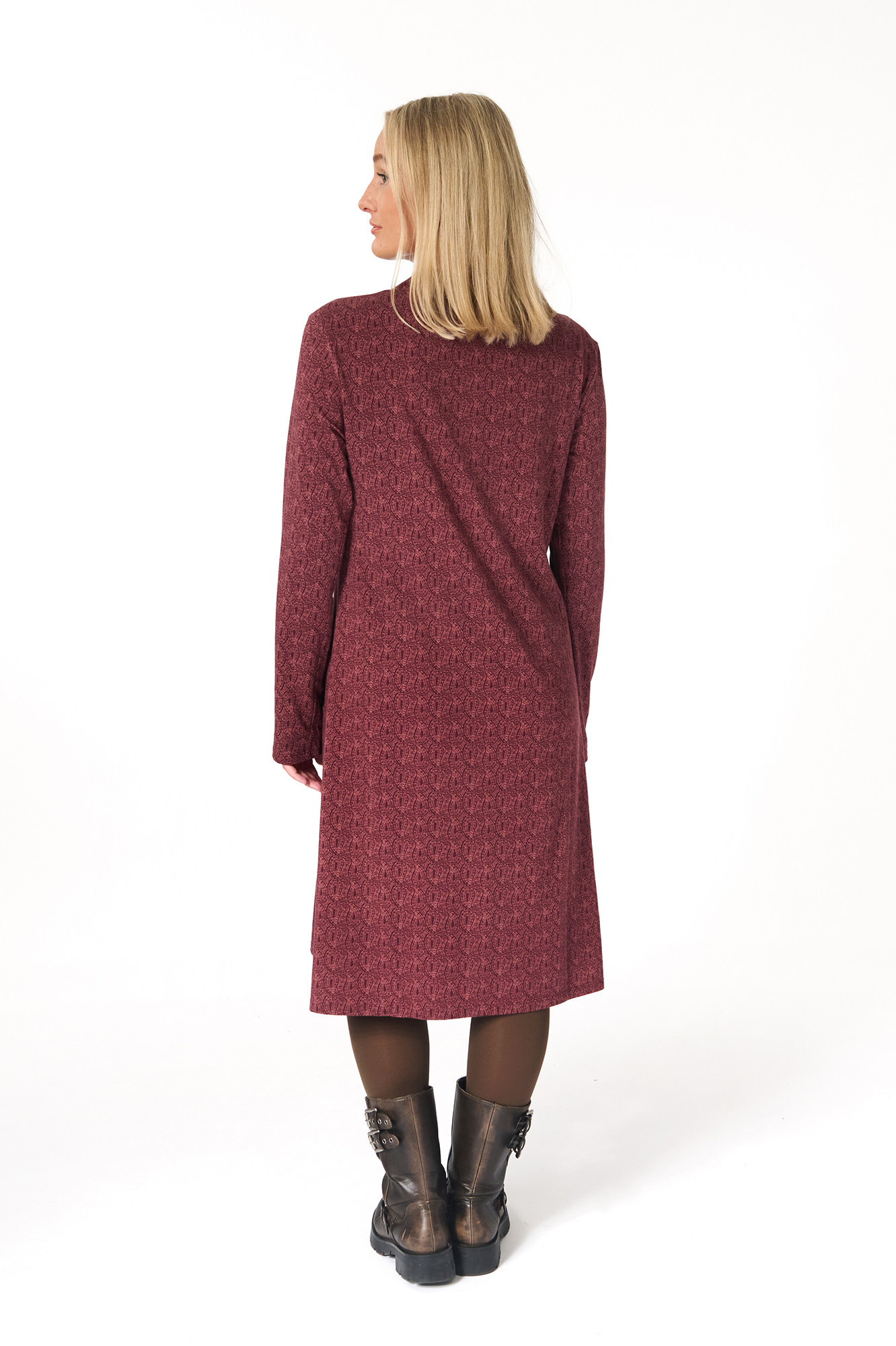 Ilse klänning  burgundy - 6