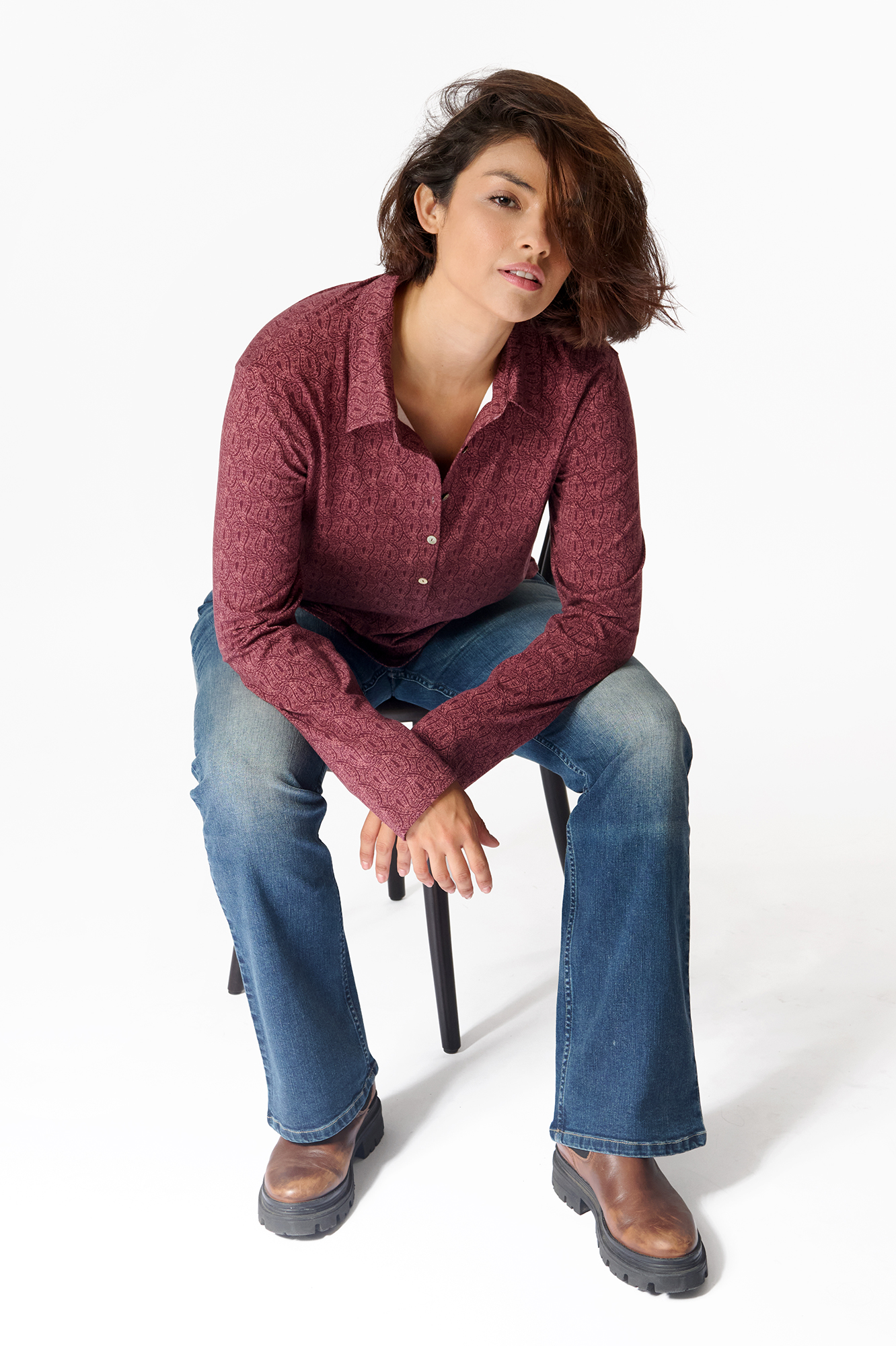 Ivy top  burgundy - 5