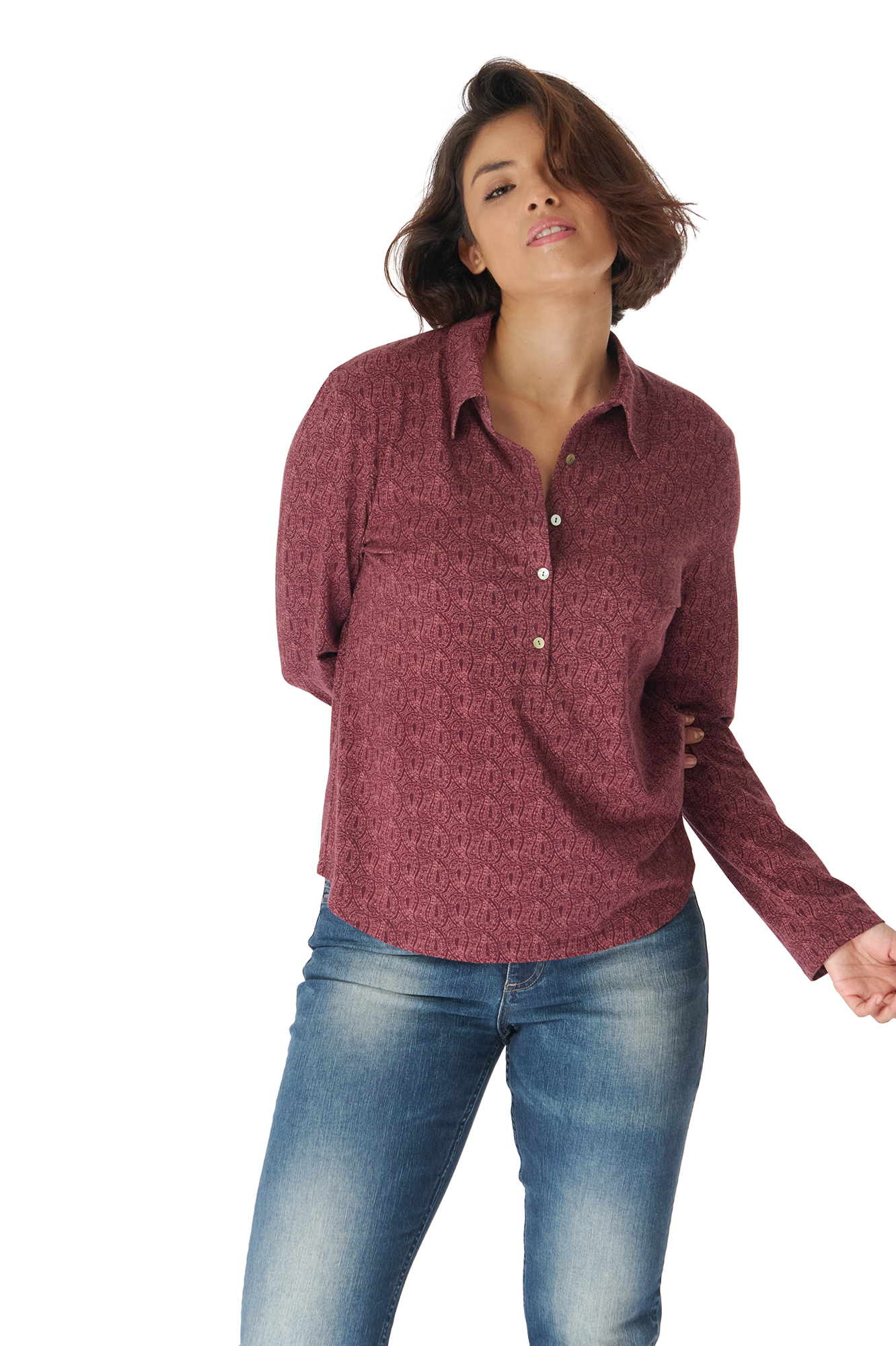 Ivy top  burgundy - 3