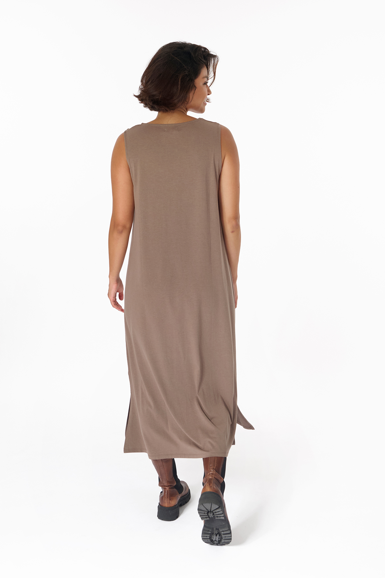 Runa klänning  taupe - 5