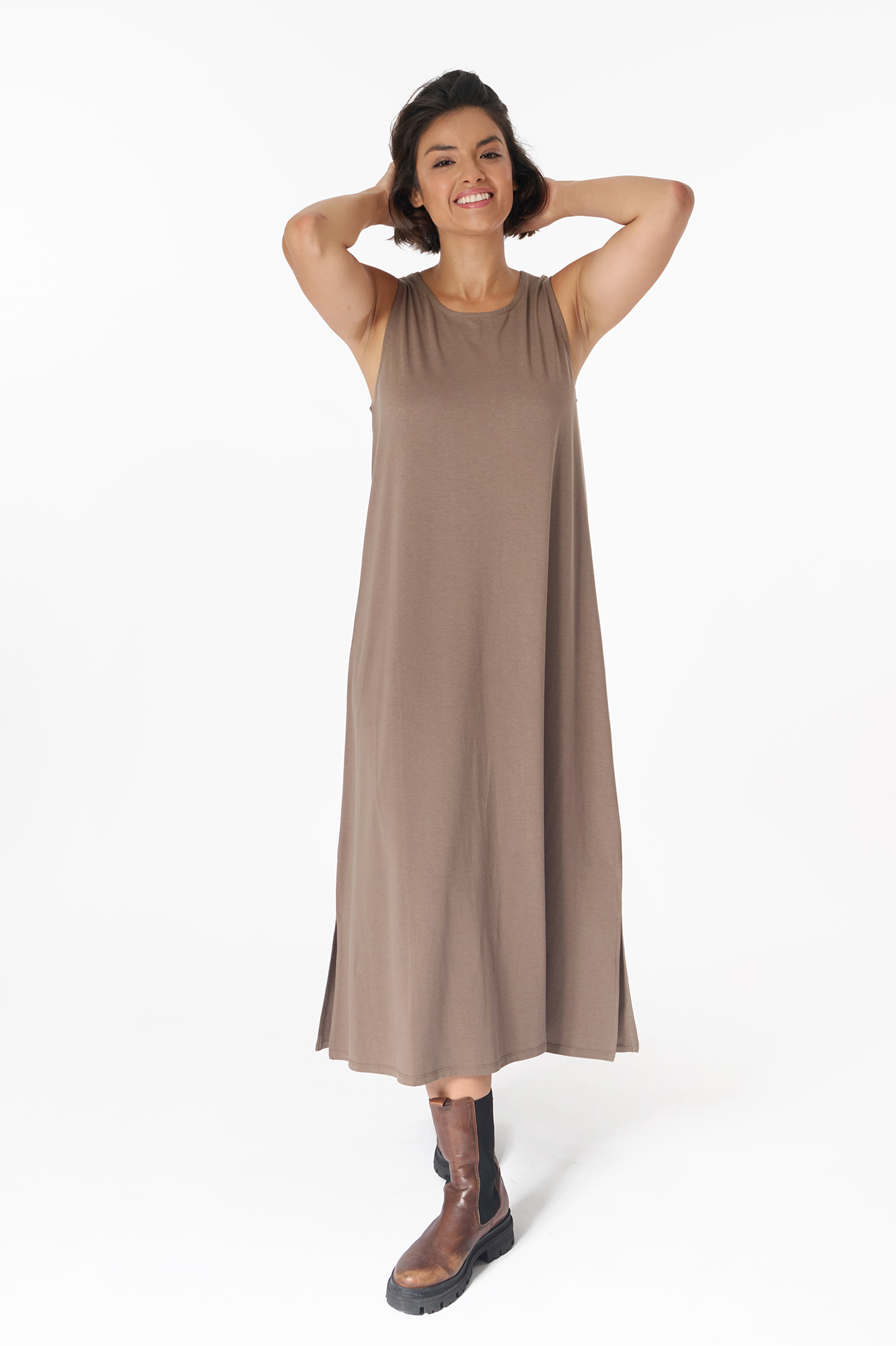 Runa klänning  taupe - 3