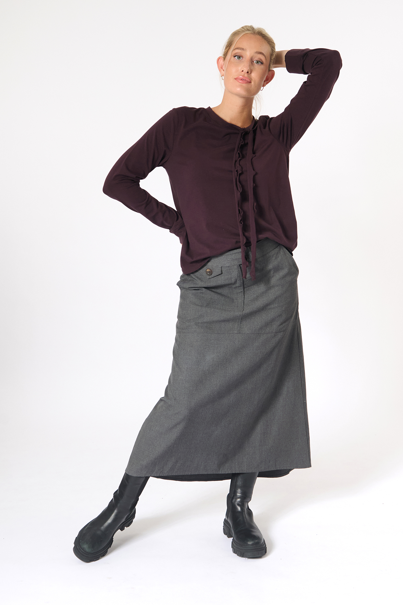 Isotta top  aubergine - 4