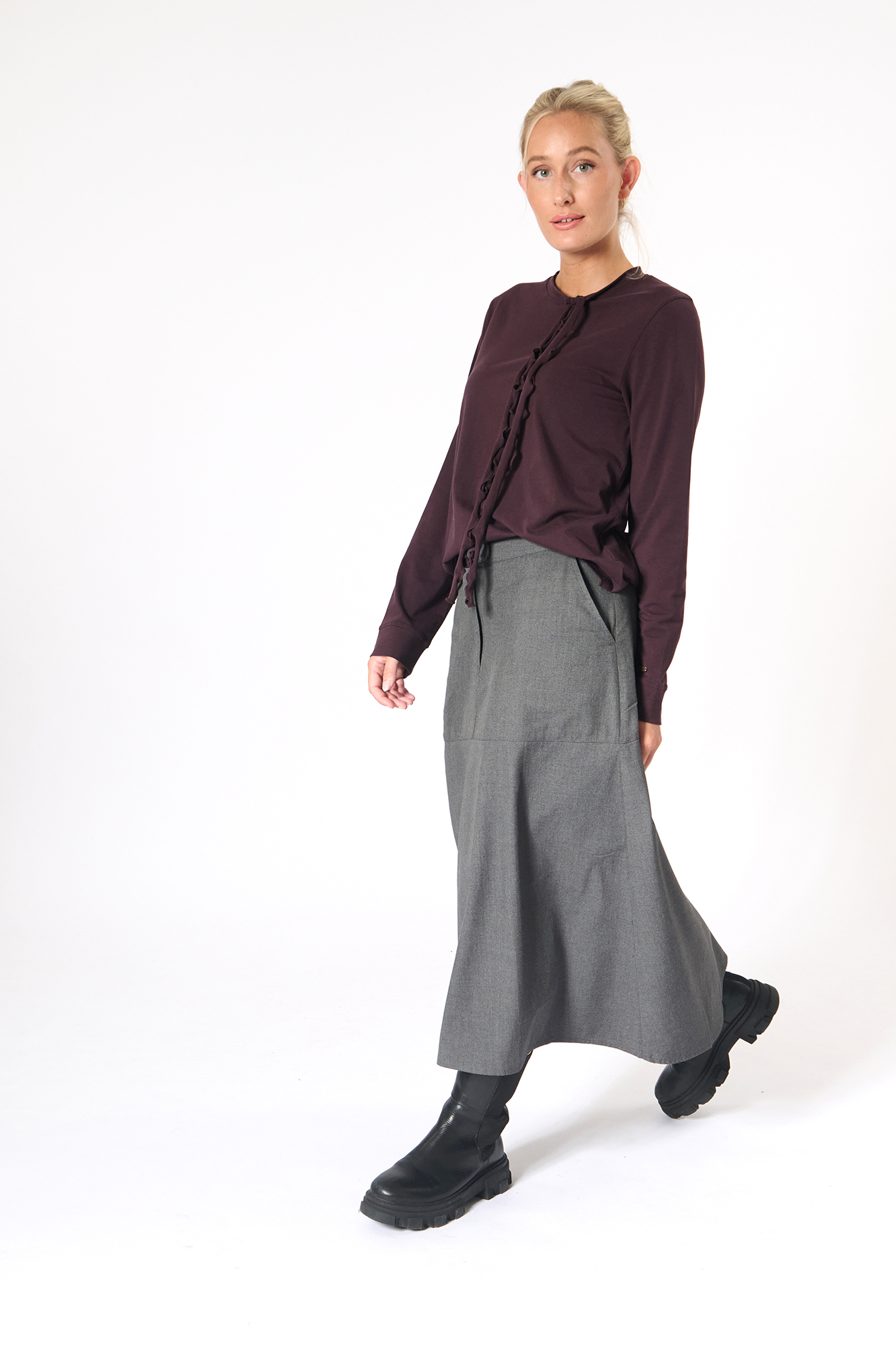 Isotta top  aubergine - 5