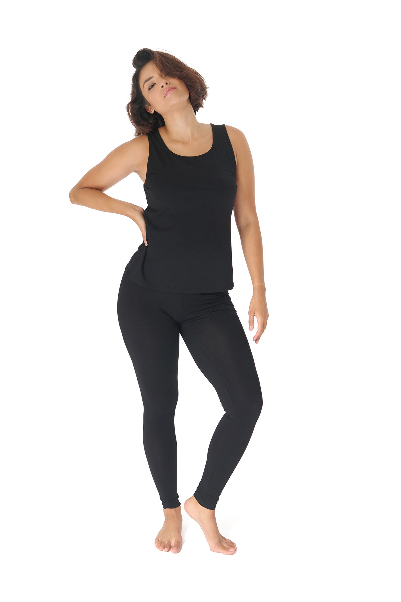 Inez leggings  svart - 3