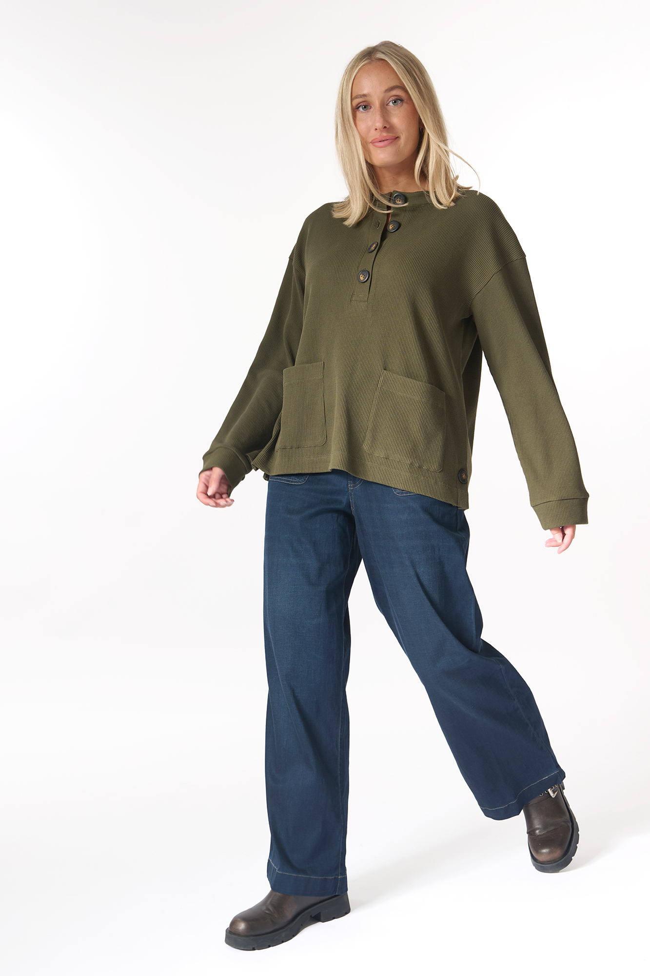 Irene top  juniper - 2
