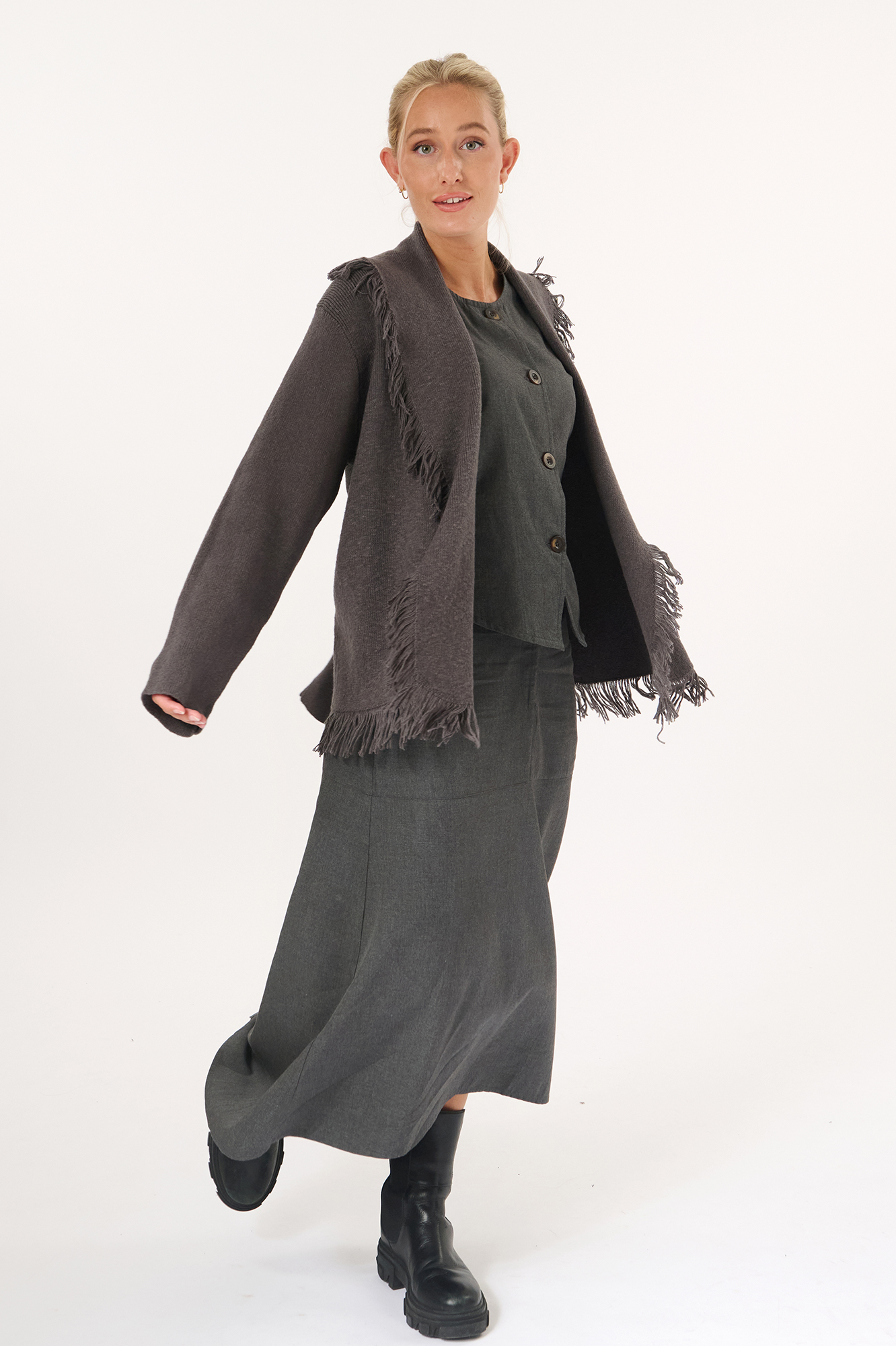 Hulda cardigan  platinum - 2