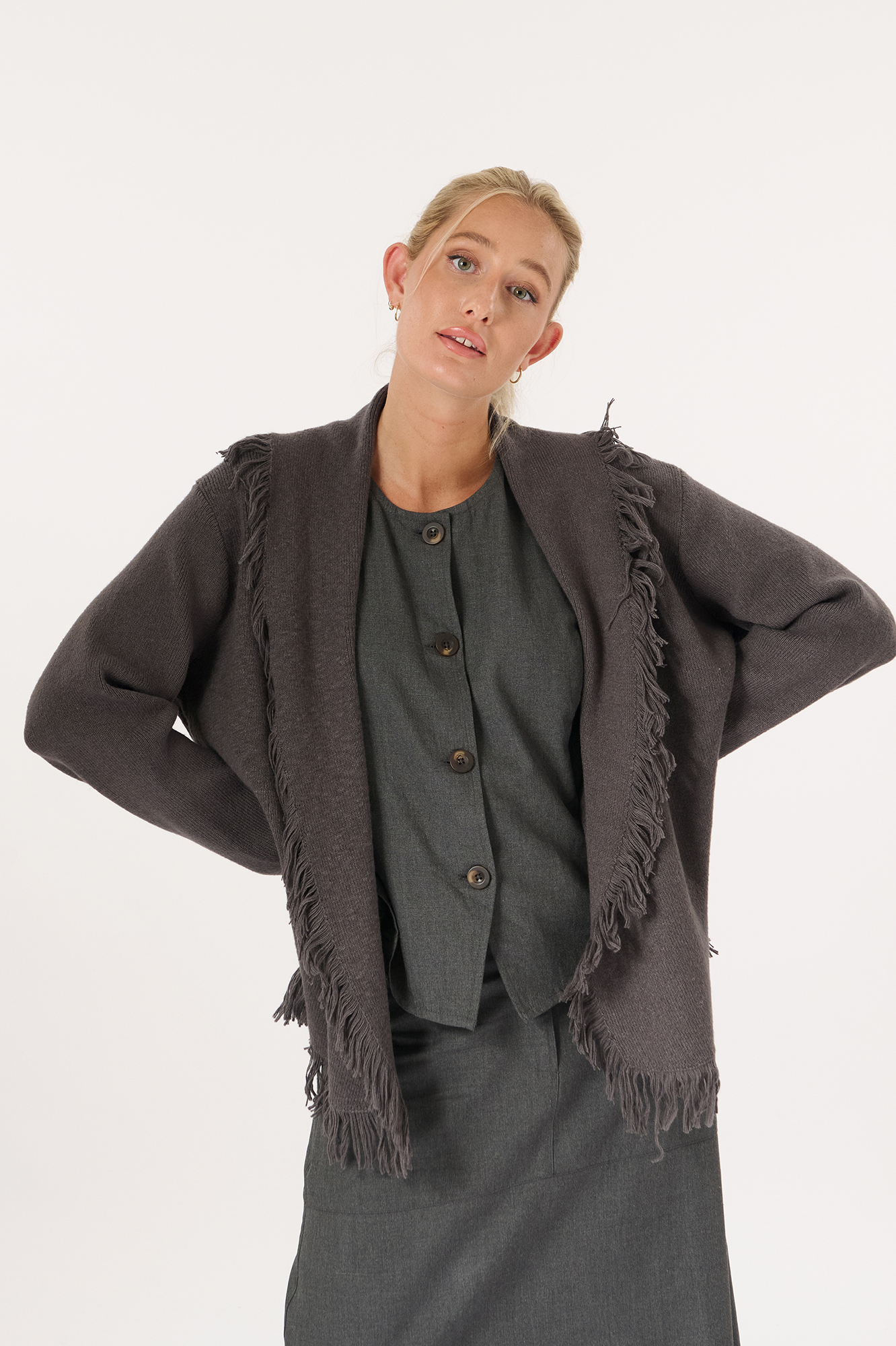Hulda cardigan  platinum - 3