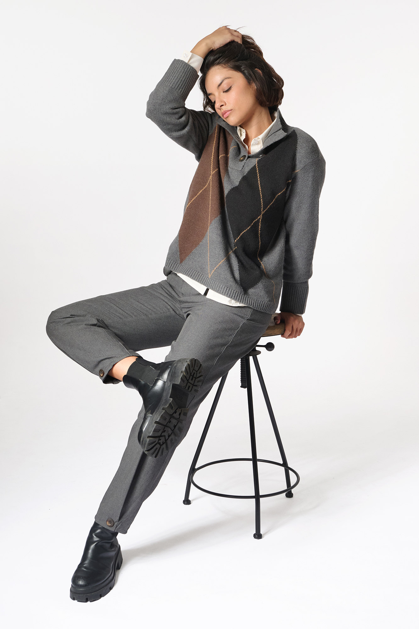 Herdis jumper  platinum