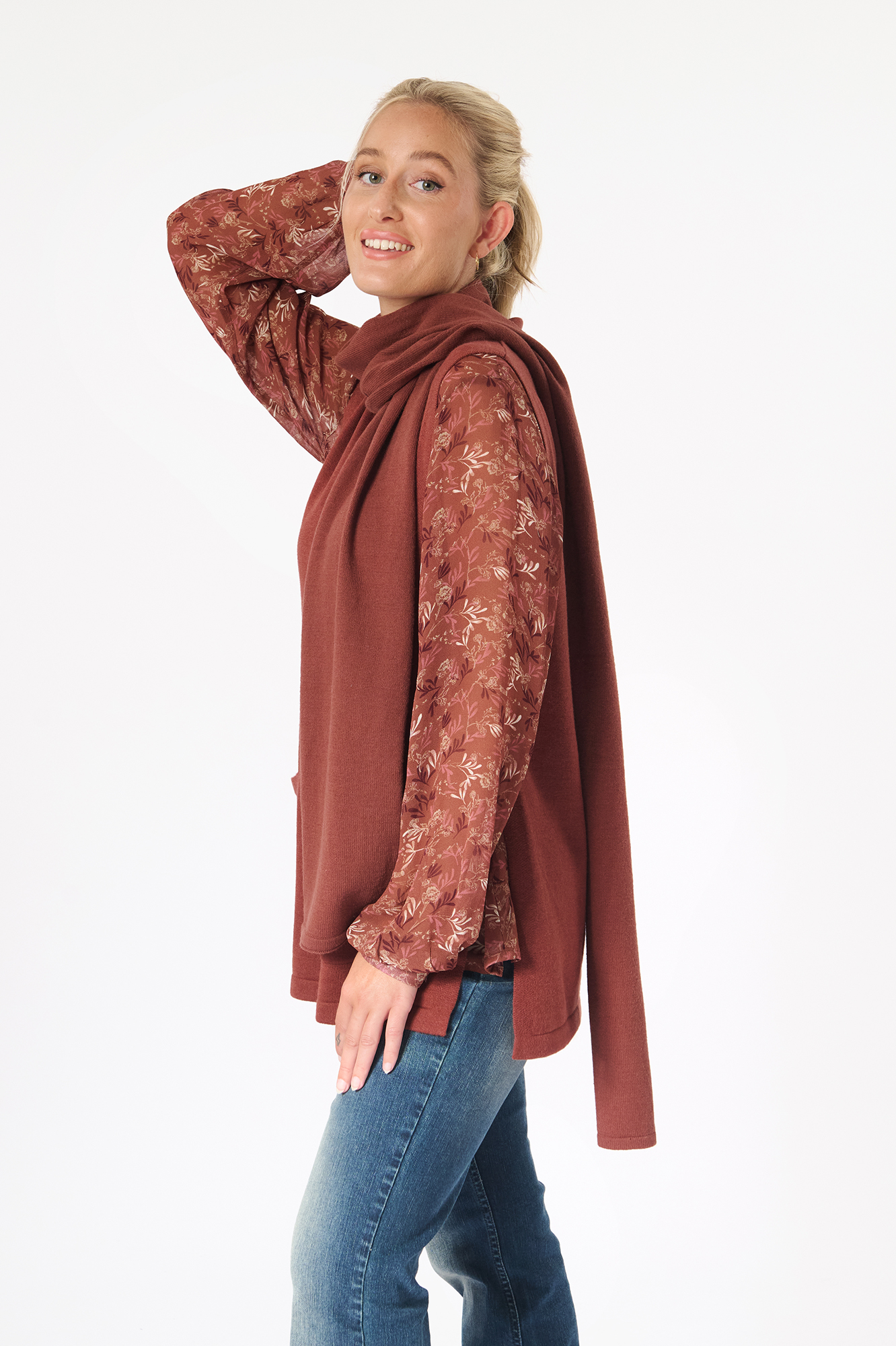 Hertha waistcoat  sienna - 7