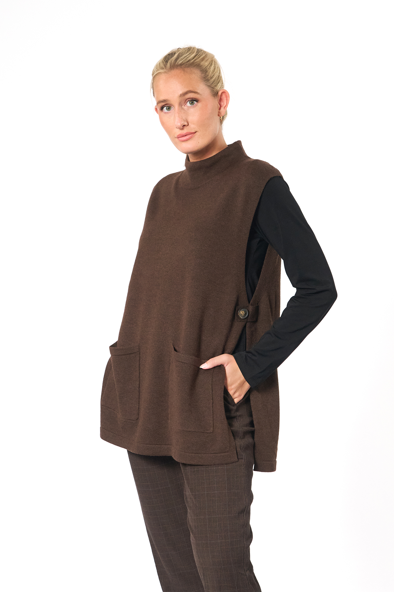 Hertha waistcoat  chestnut - 5