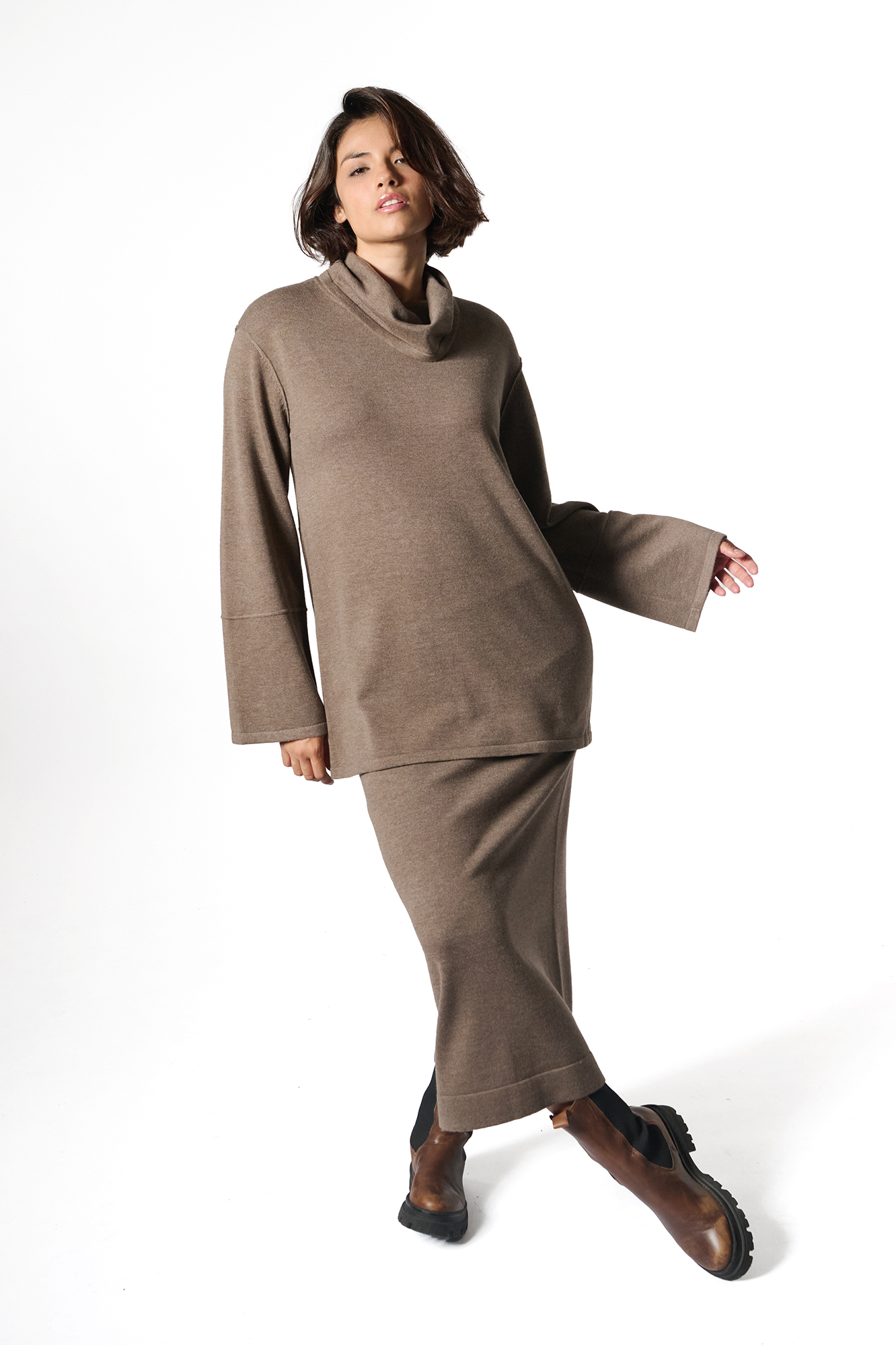Hilda skirt  taupe - 3