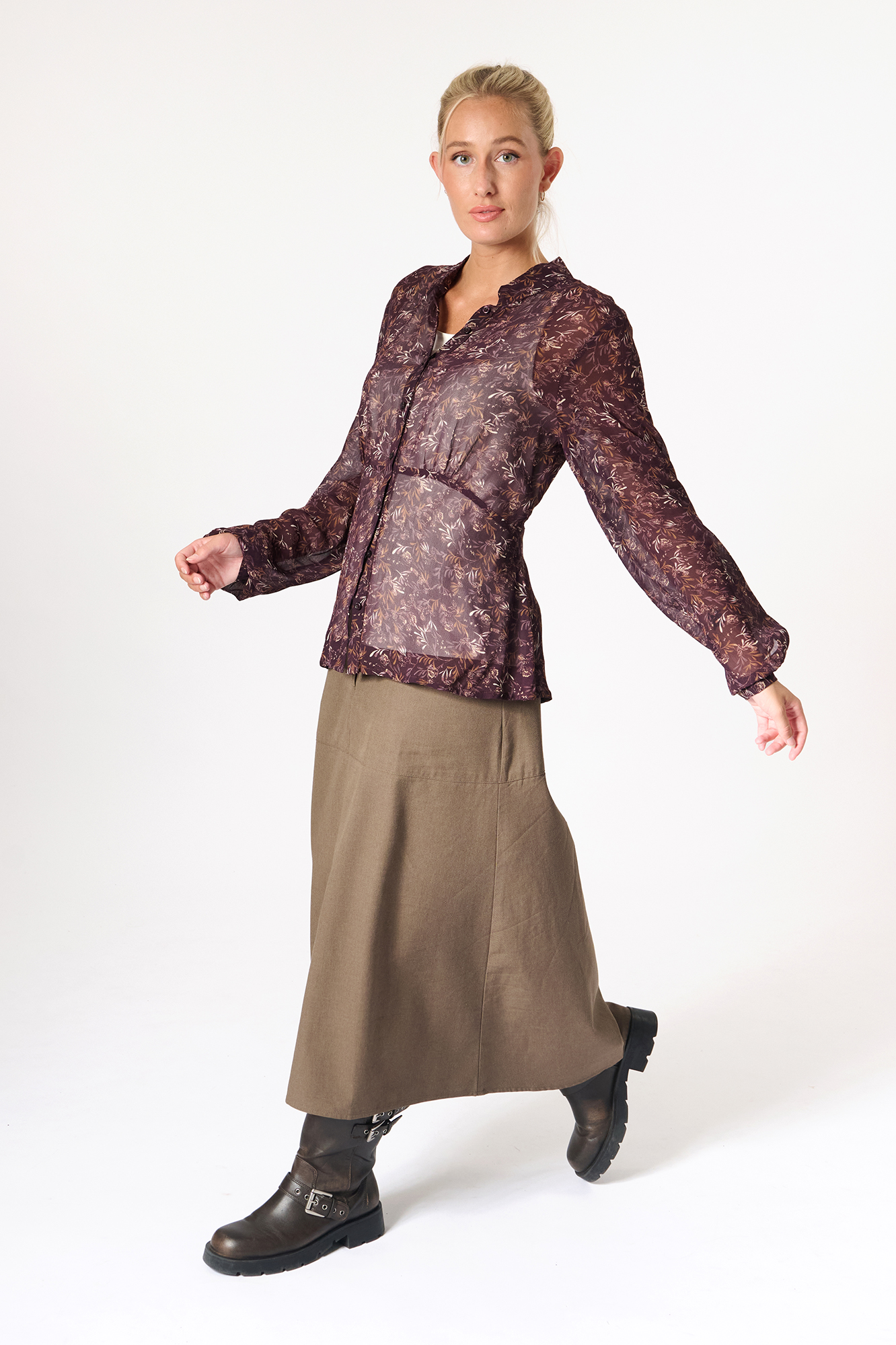 Gull blouse  aubergine - 4