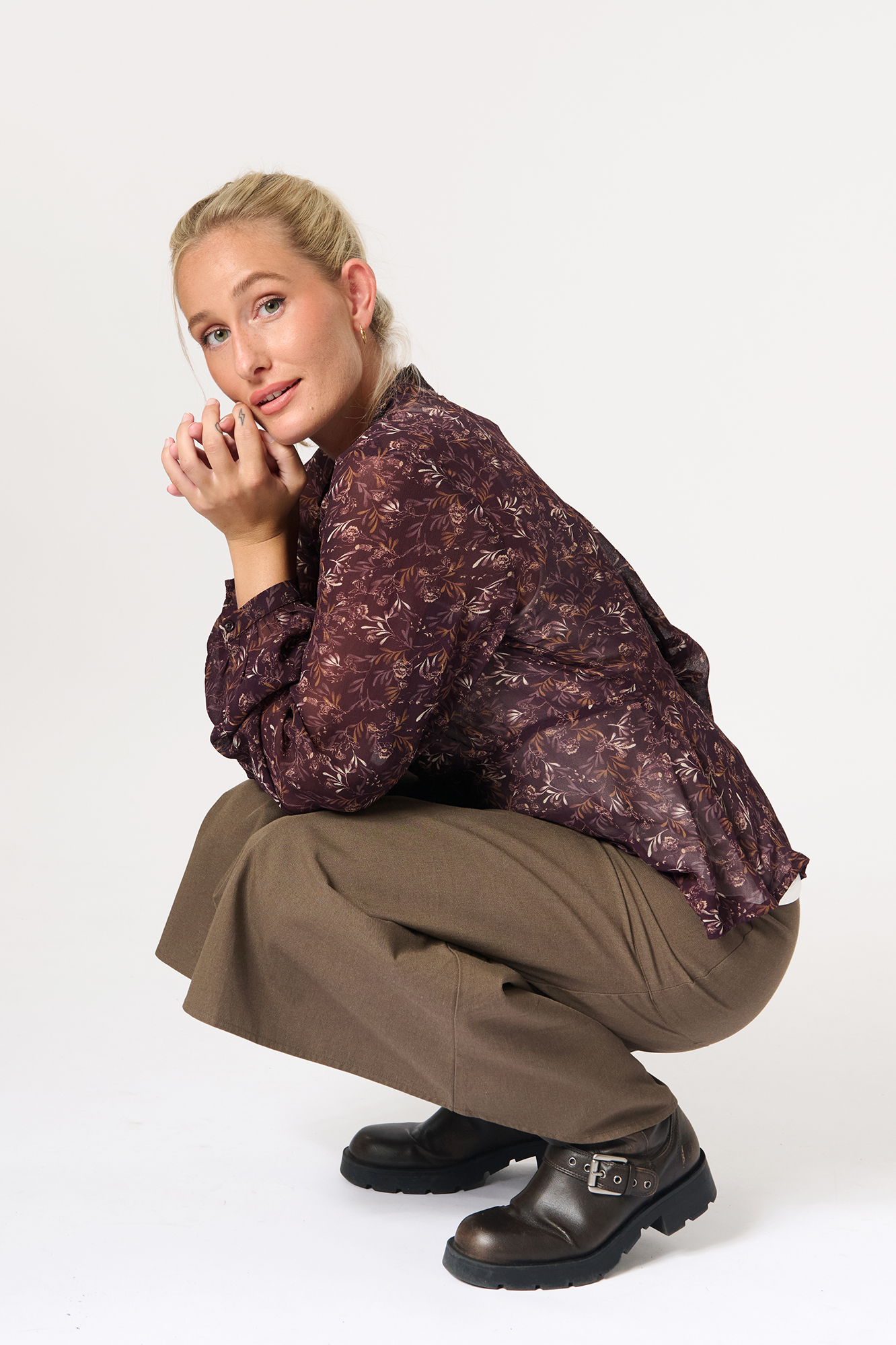 Gull blouse  aubergine - 2
