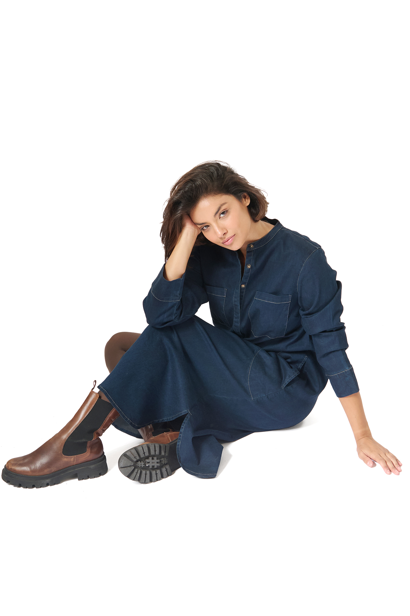 Gail klänning  dk. denim - 4