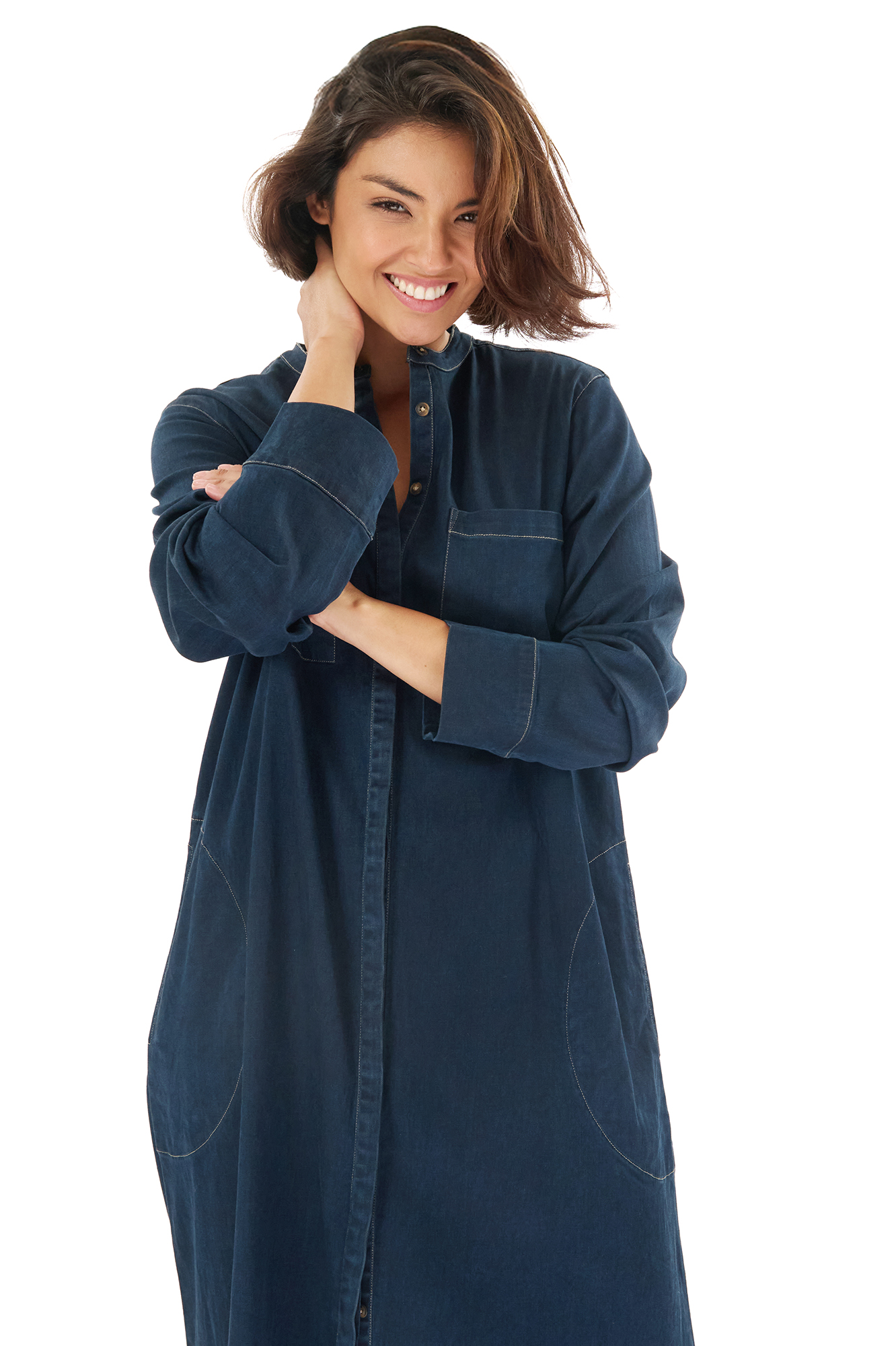 Gail klänning  dk. denim - 3