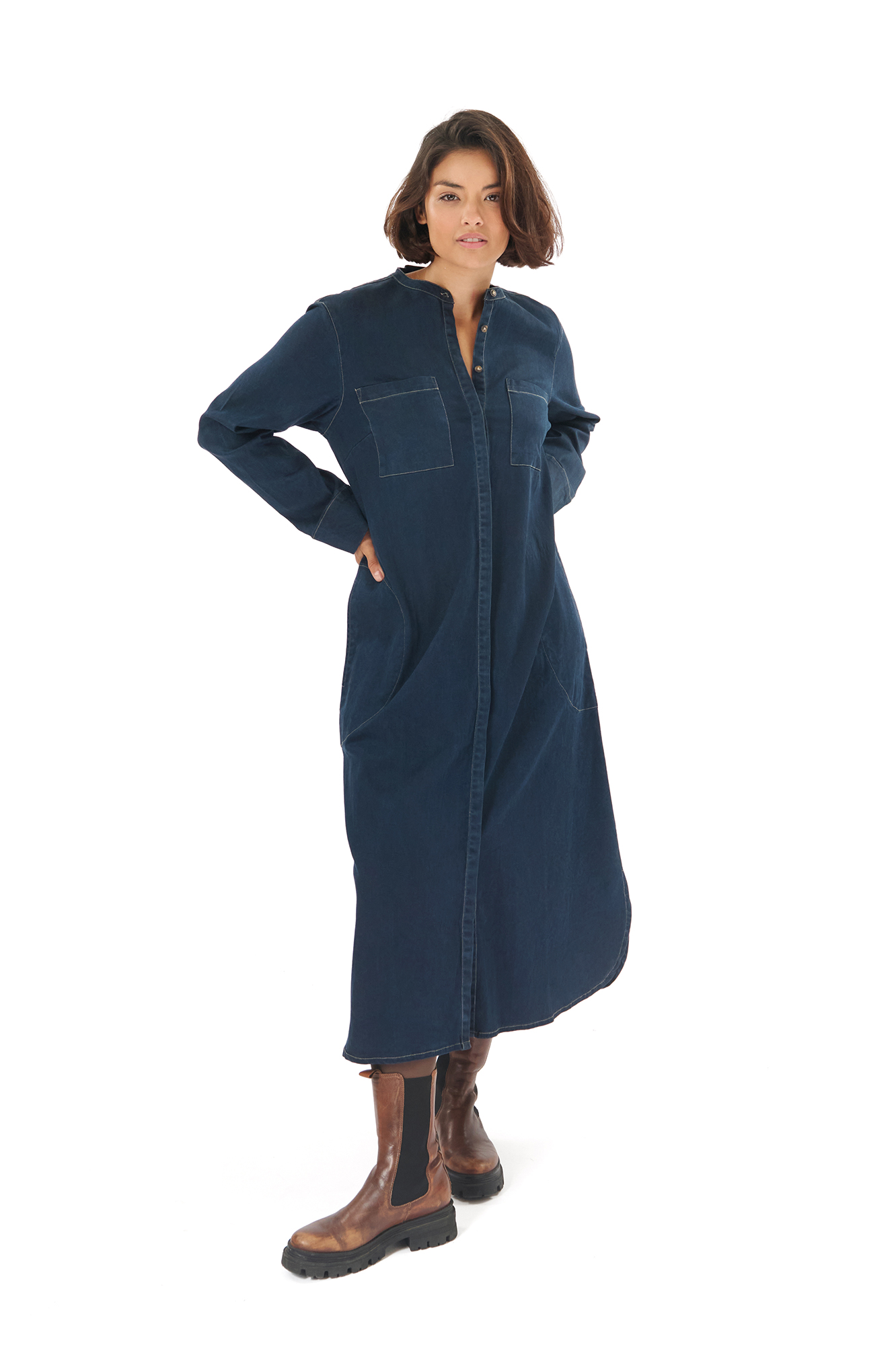 Gail dress  dk. denim
