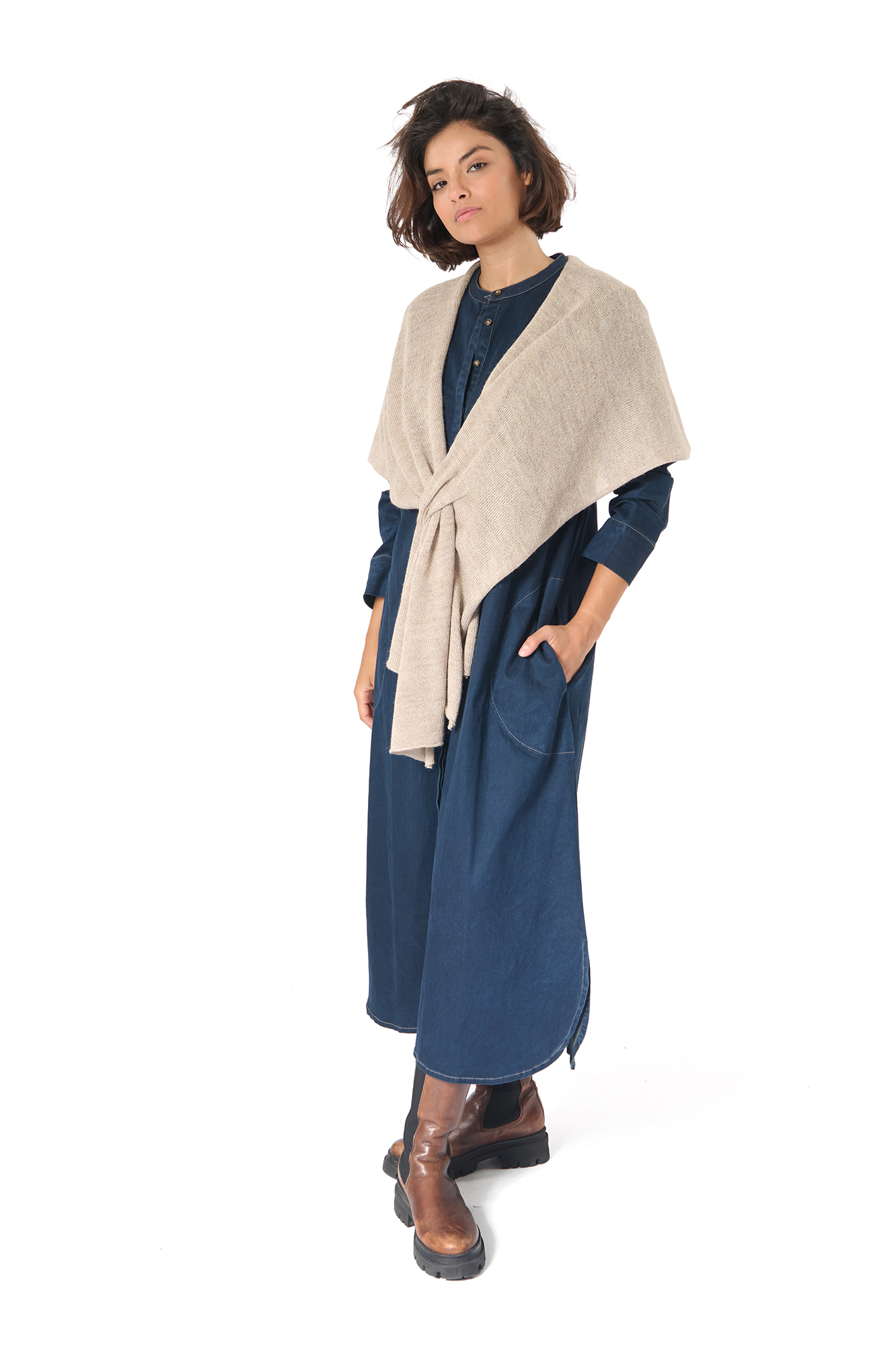 Gail klänning  dk. denim - 9