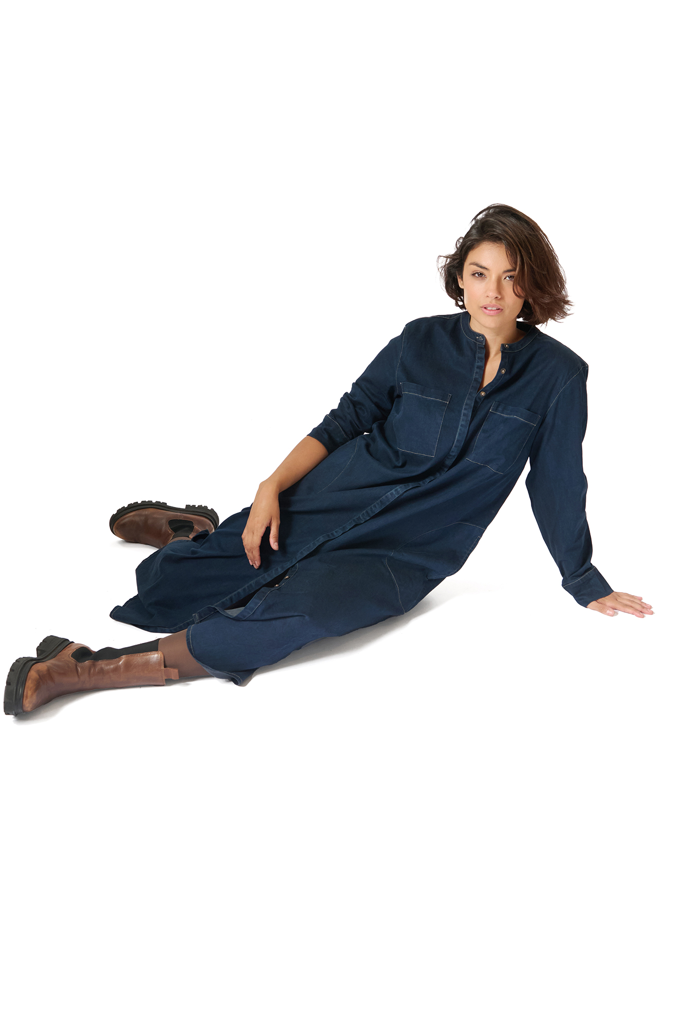 Gail klänning  dk. denim - 5