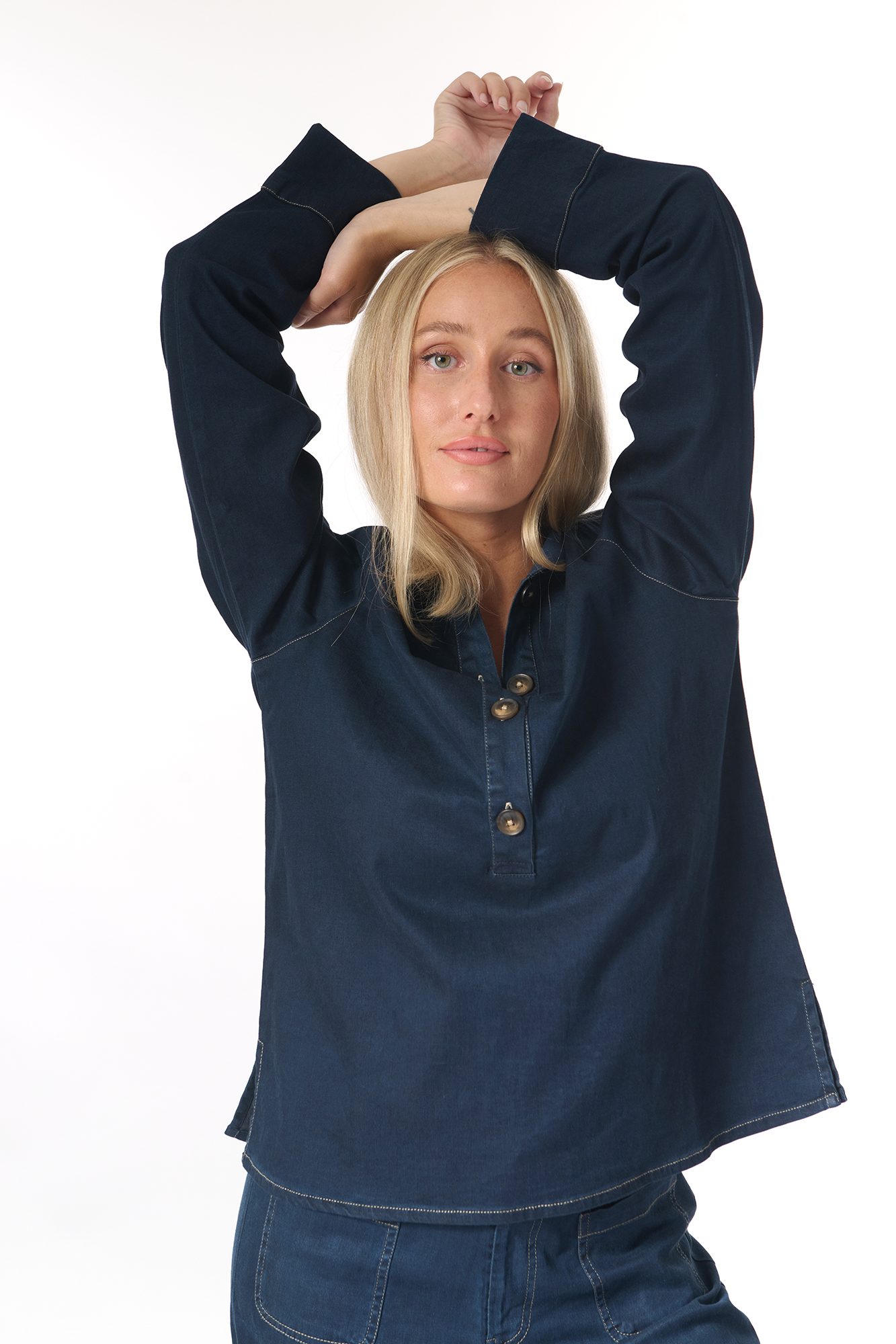 Gunnel shirt  dk. denim - 8