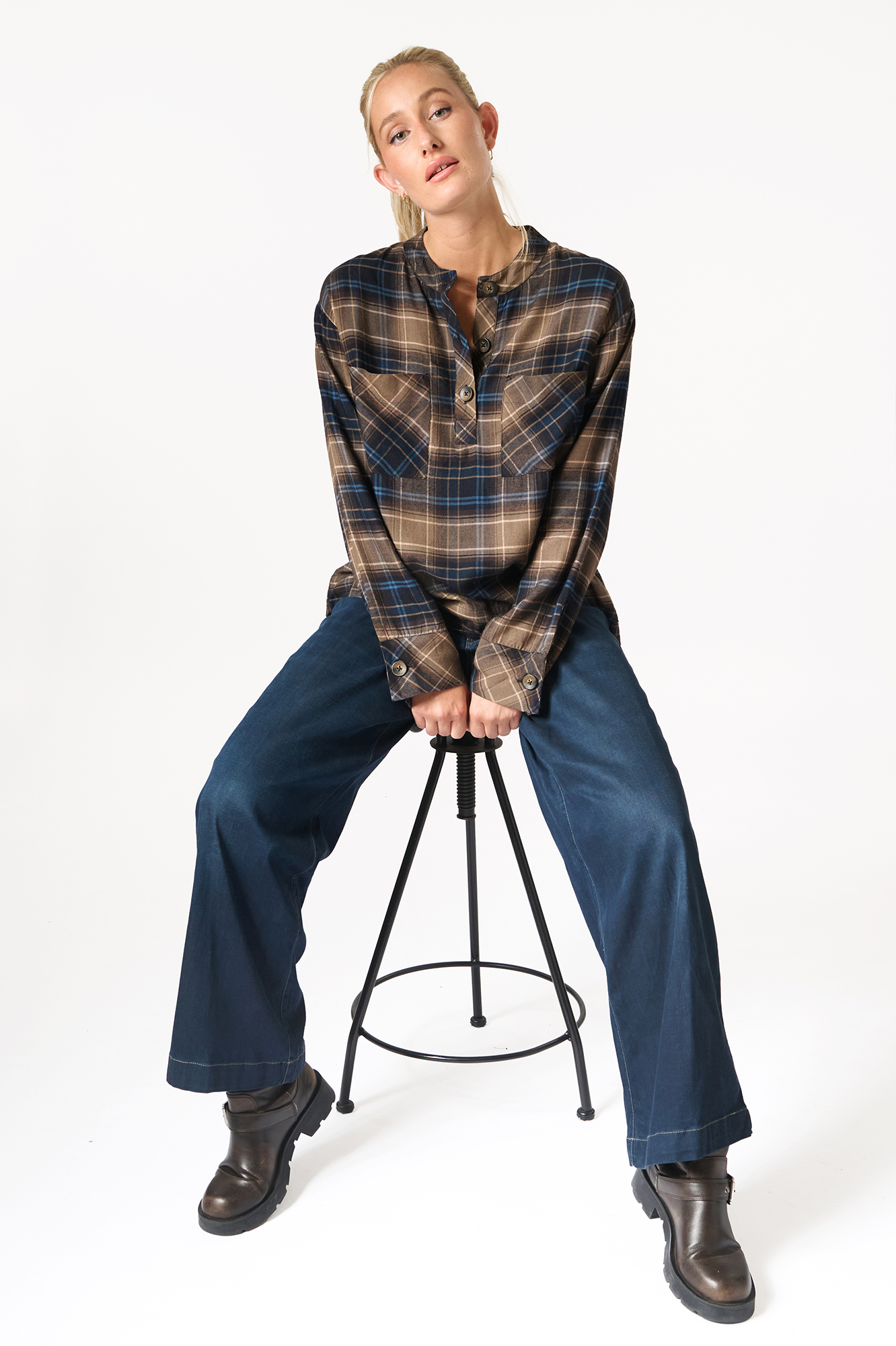Gilda trouser  dk. denim - 32
