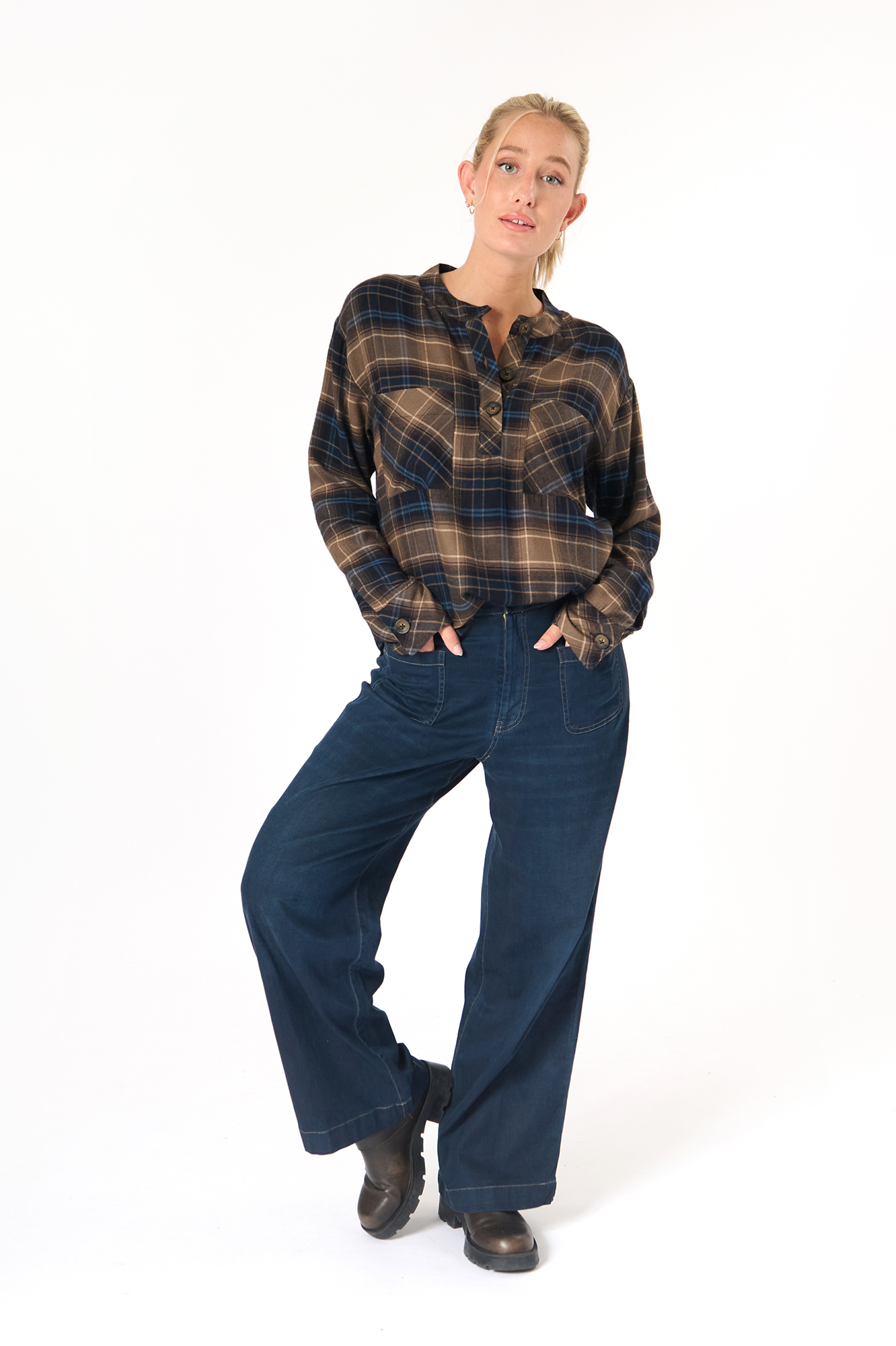 Gilda trouser  dk. denim - 33