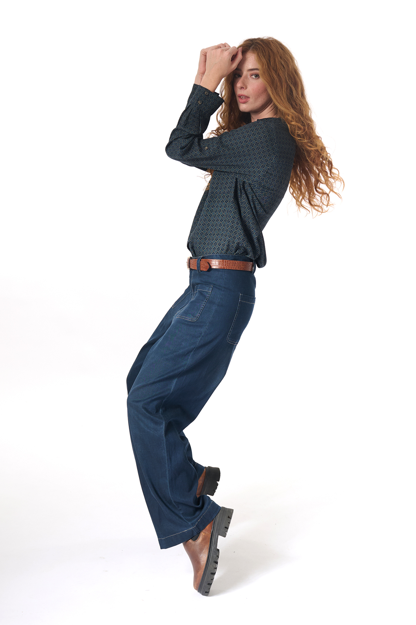 Gilda trouser  dk. denim - 27