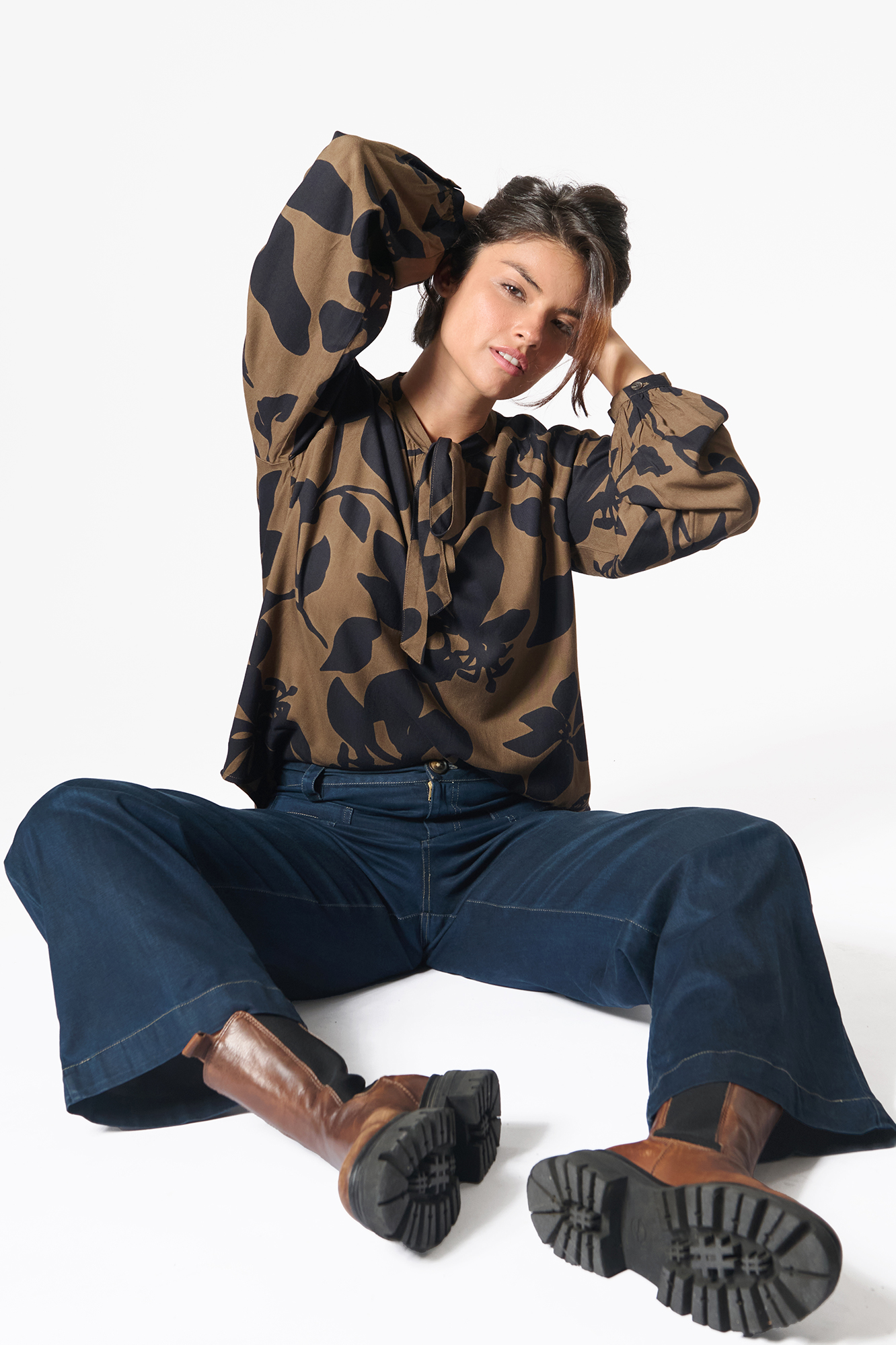 Gilda trouser  dk. denim - 42