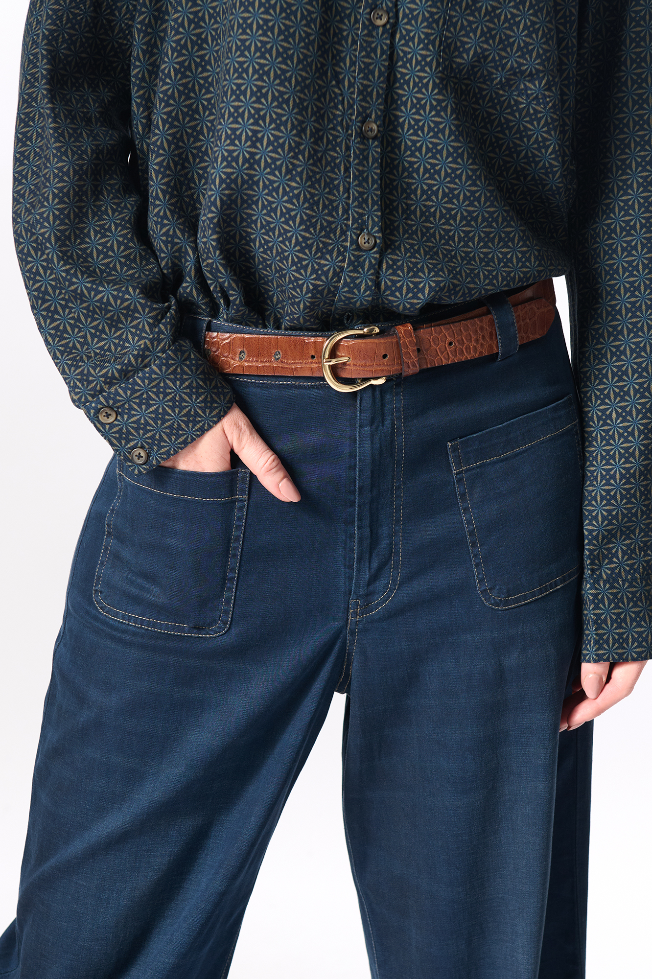 Gilda trouser  dk. denim - 25
