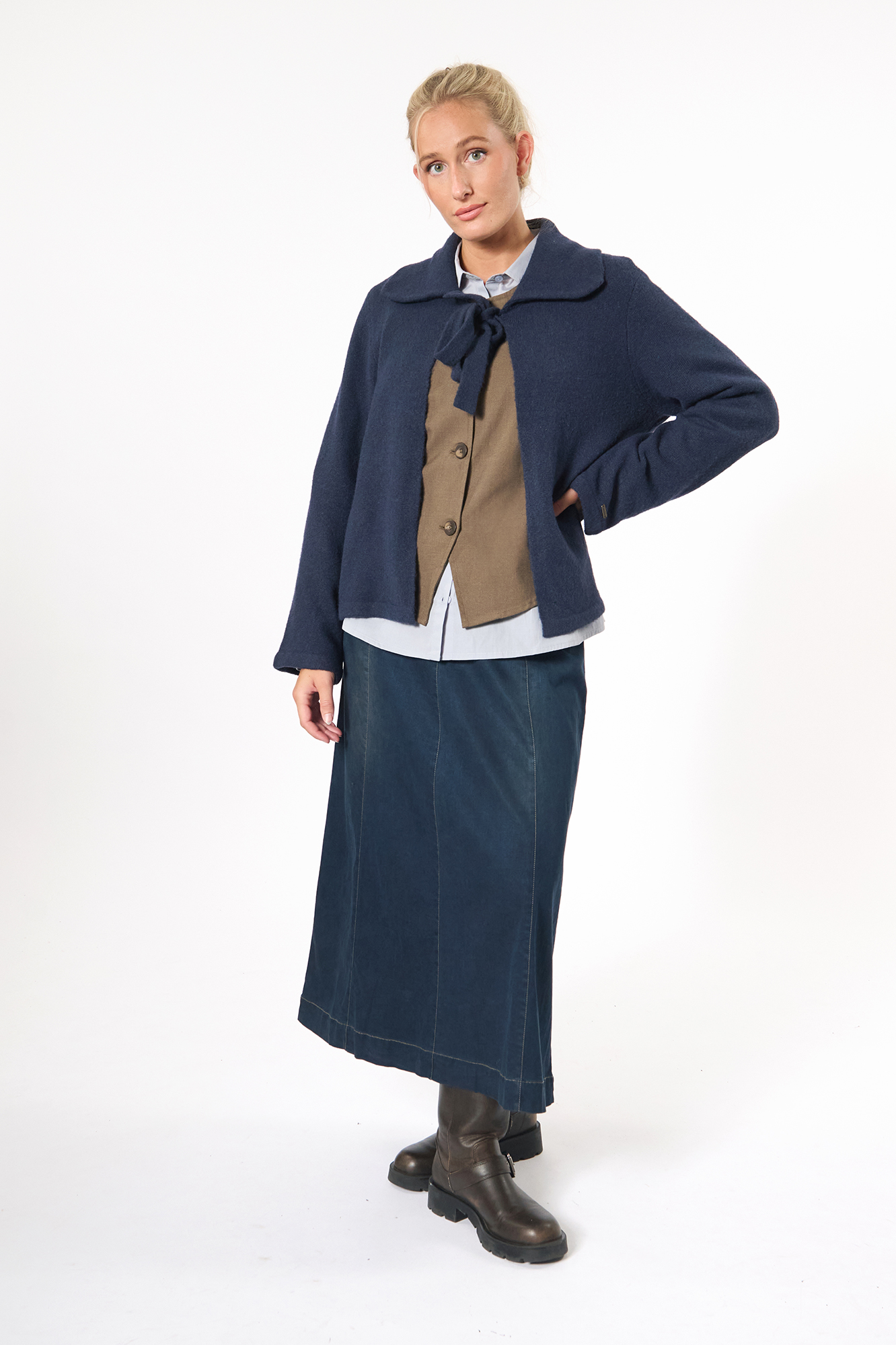 Gertie skirt  dk. denim - 13