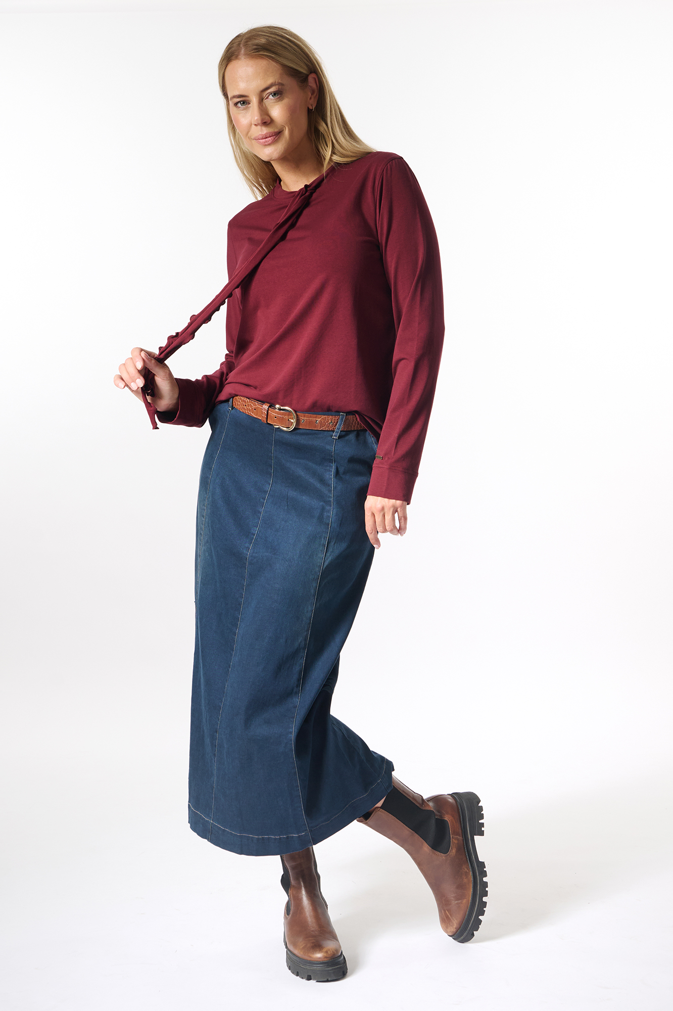 Gertie skirt  dk. denim - 15