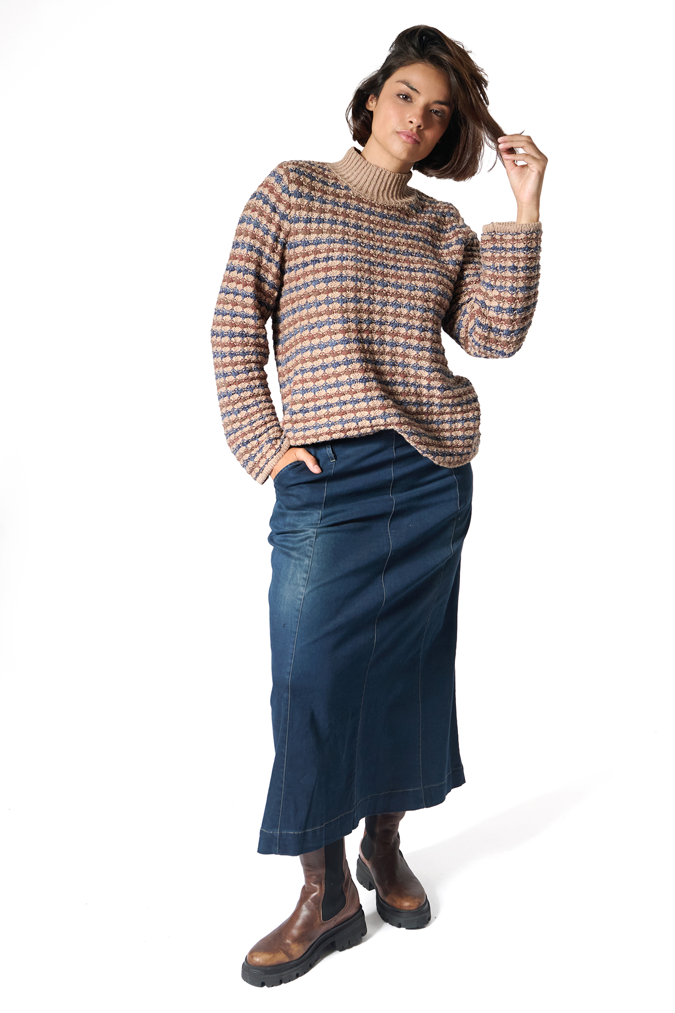 Gertie skirt  dk. denim - 11