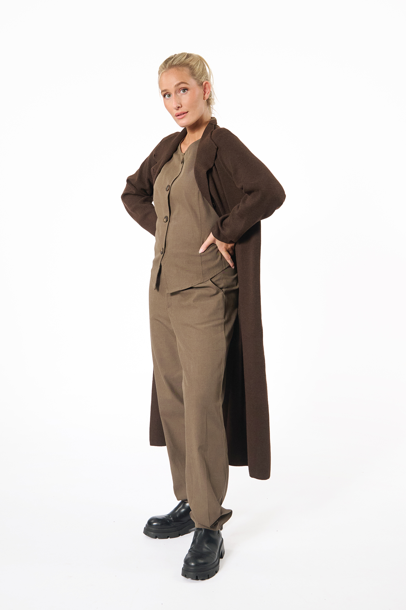 Gina waistcoat  taupe - 16