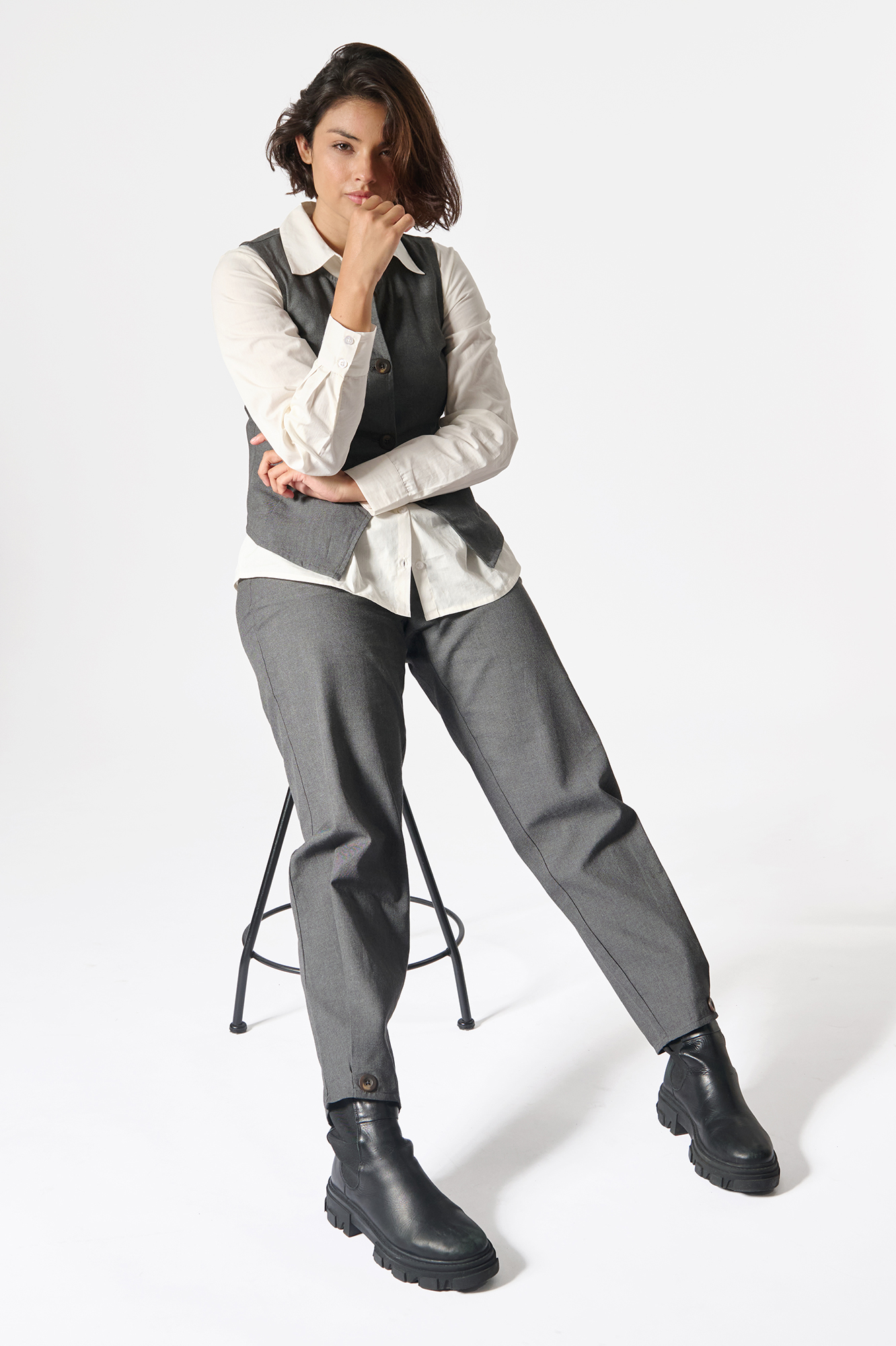 Gina waistcoat  platinum - 6