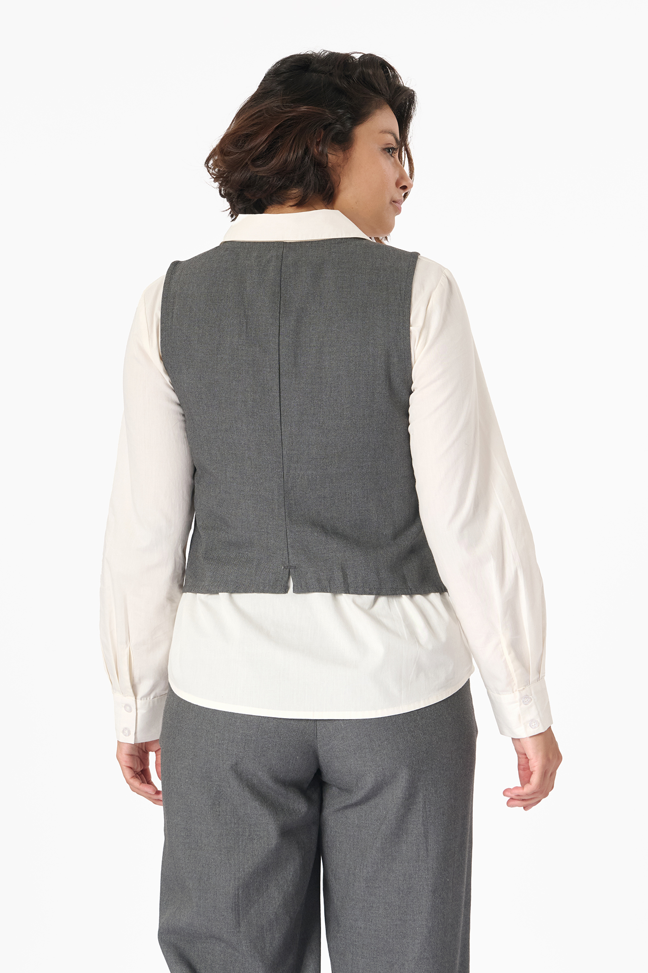 Gina waistcoat  platinum - 5