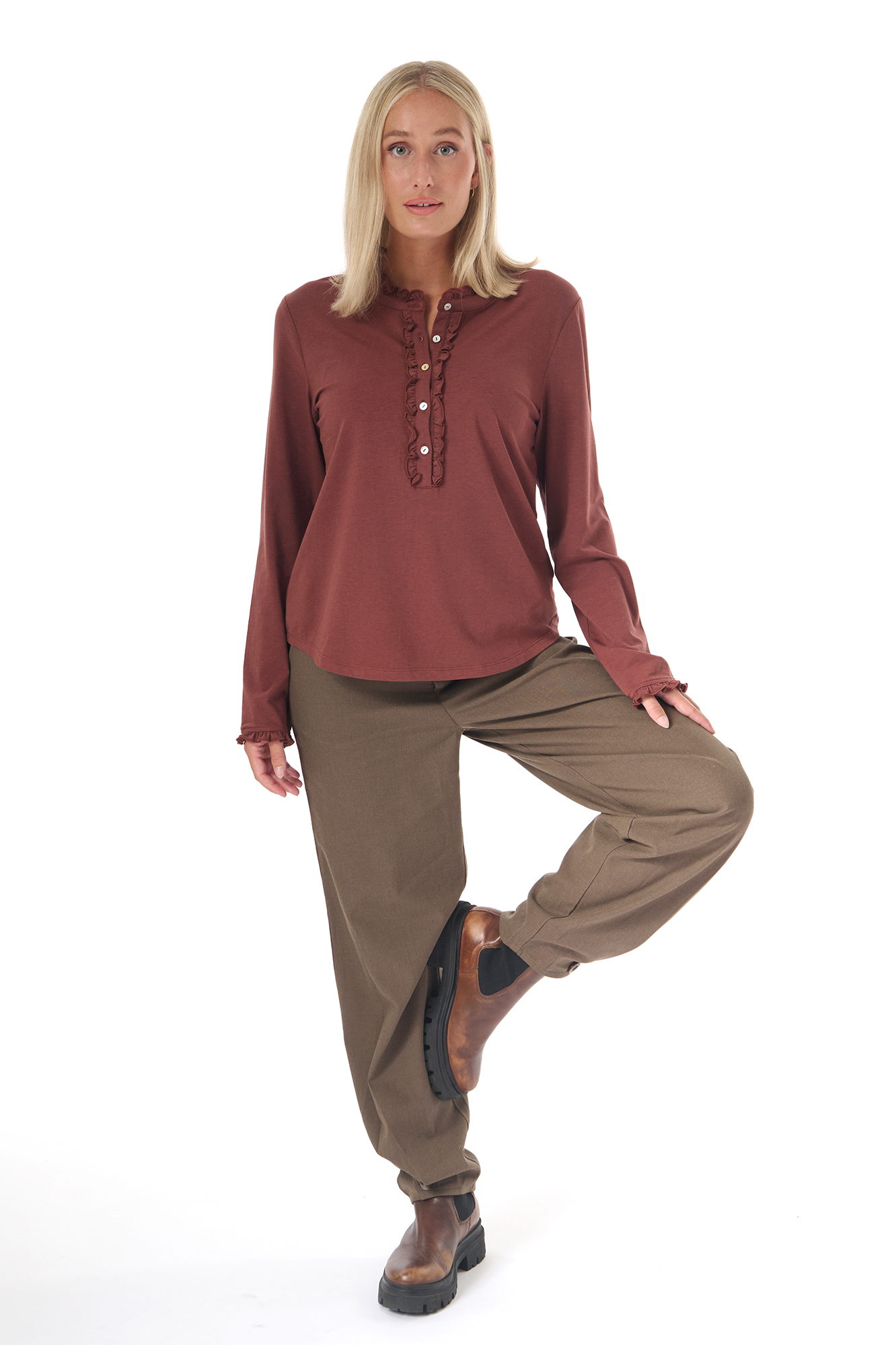 Gisela byxa  taupe - 7