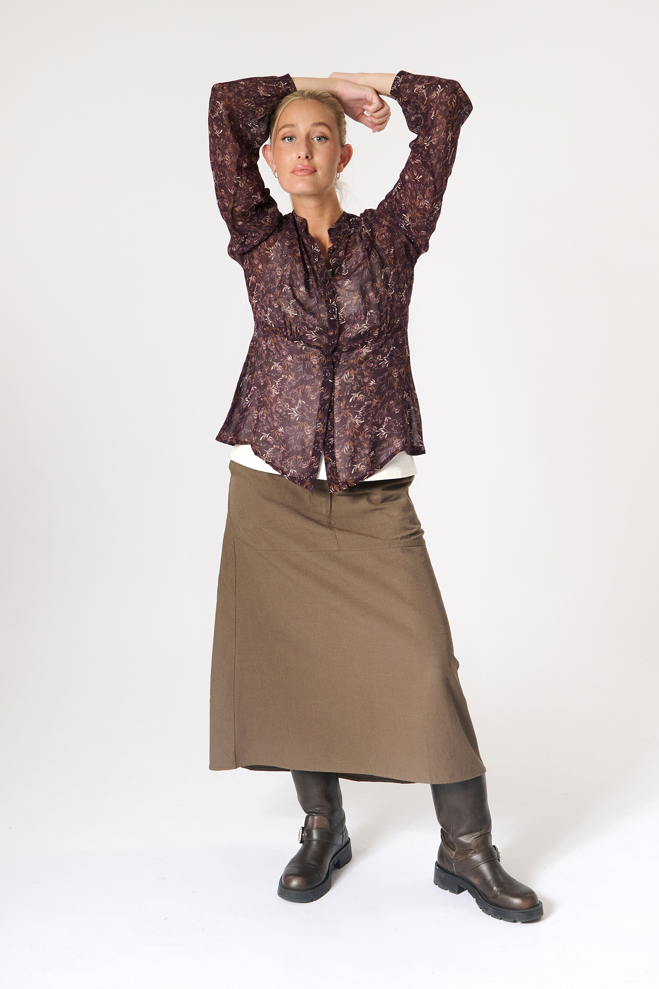 Gloria skirt  taupe - 22