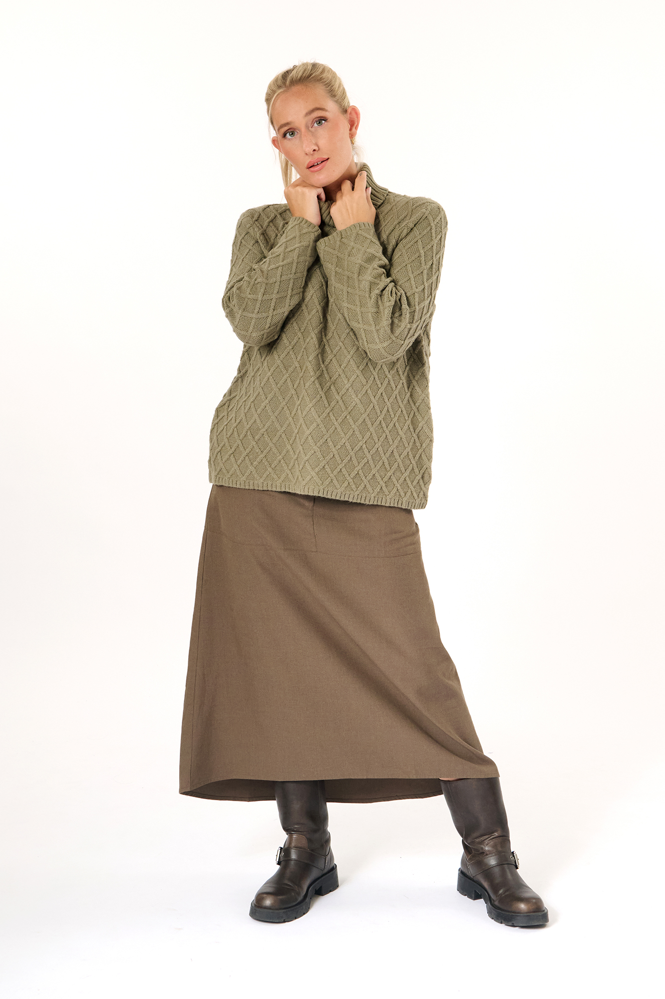 Gloria skirt  taupe - 21