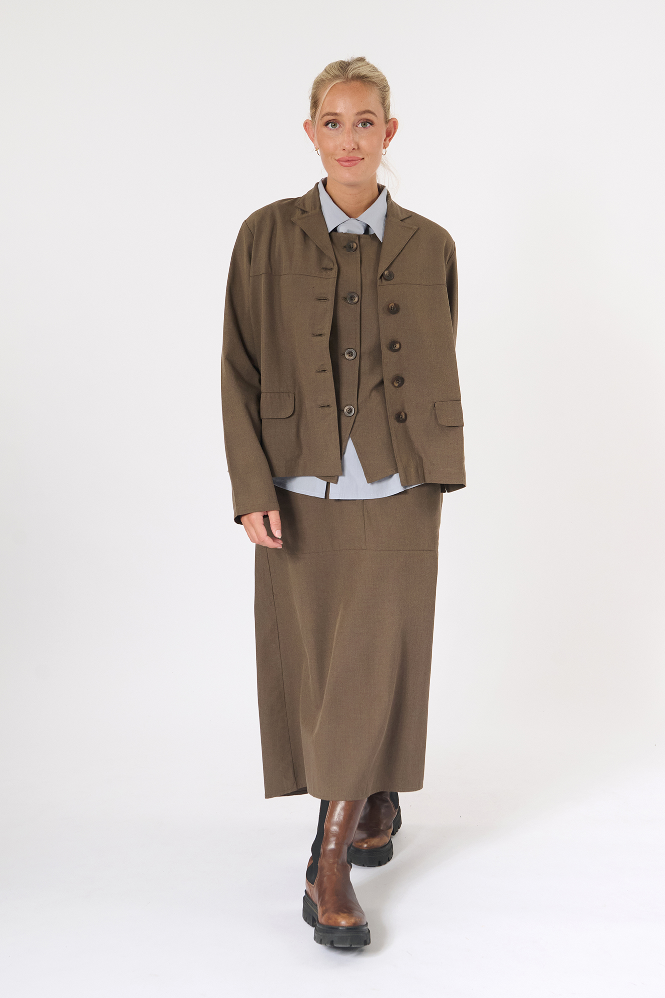 Gloria skirt  taupe - 12