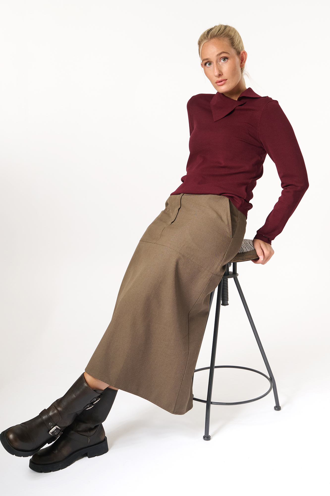 Gloria skirt  taupe - 3