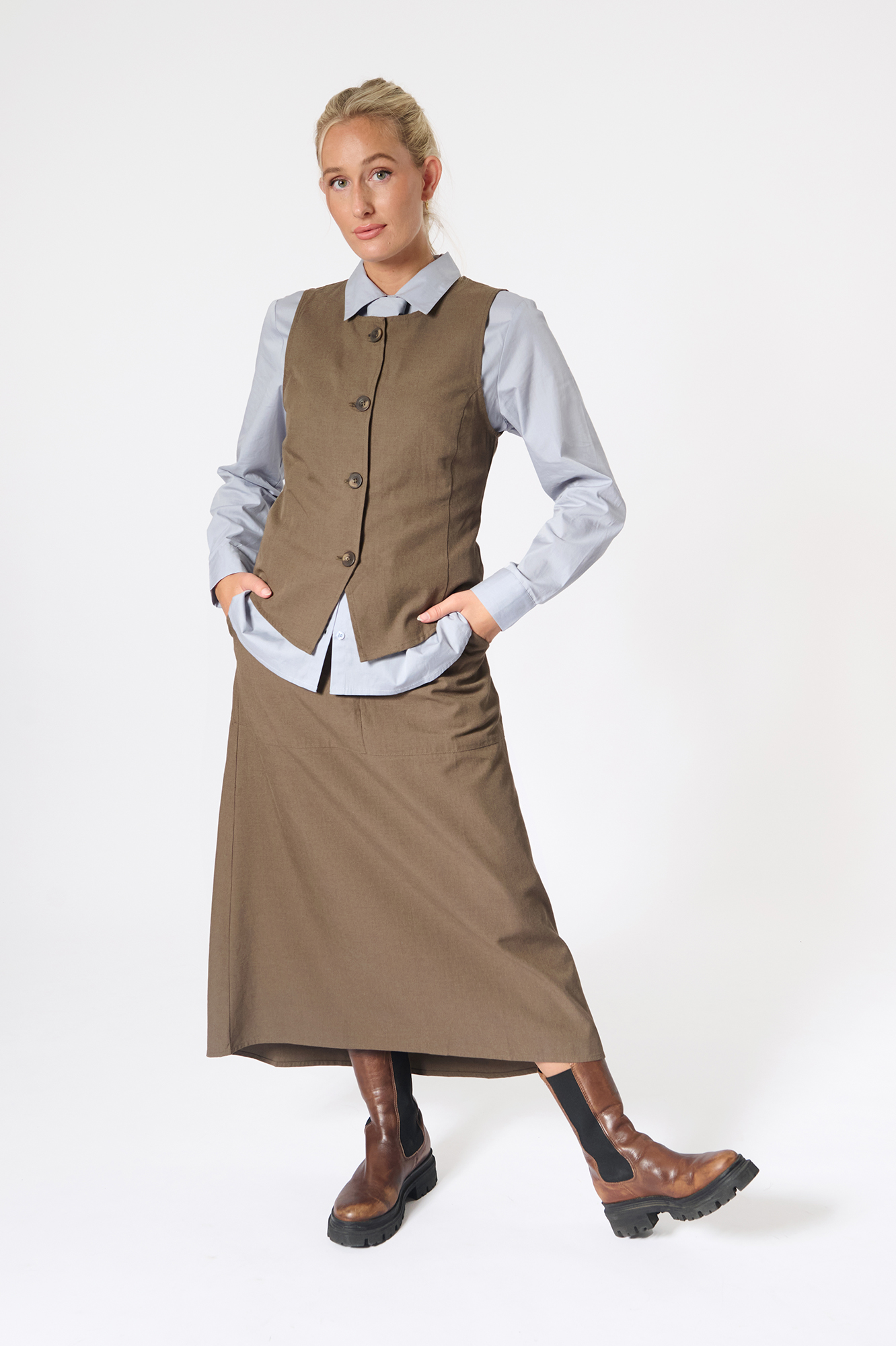 Gloria skirt  taupe - 8