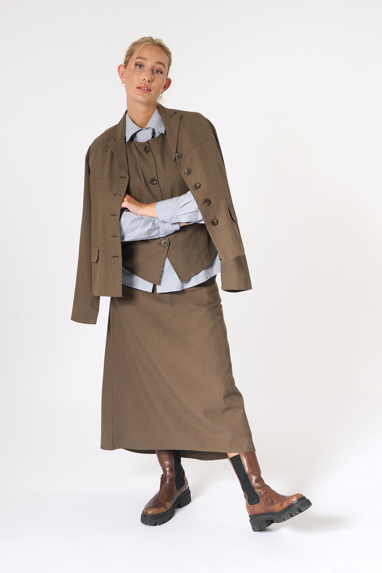 Gloria skirt  taupe - 11