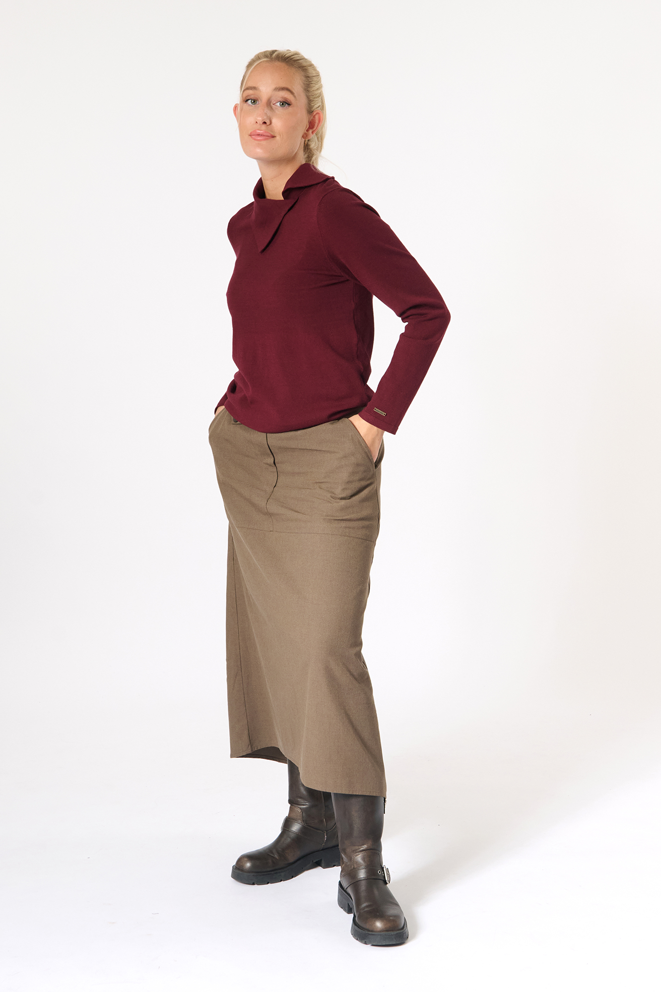 Gloria skirt  taupe - 2