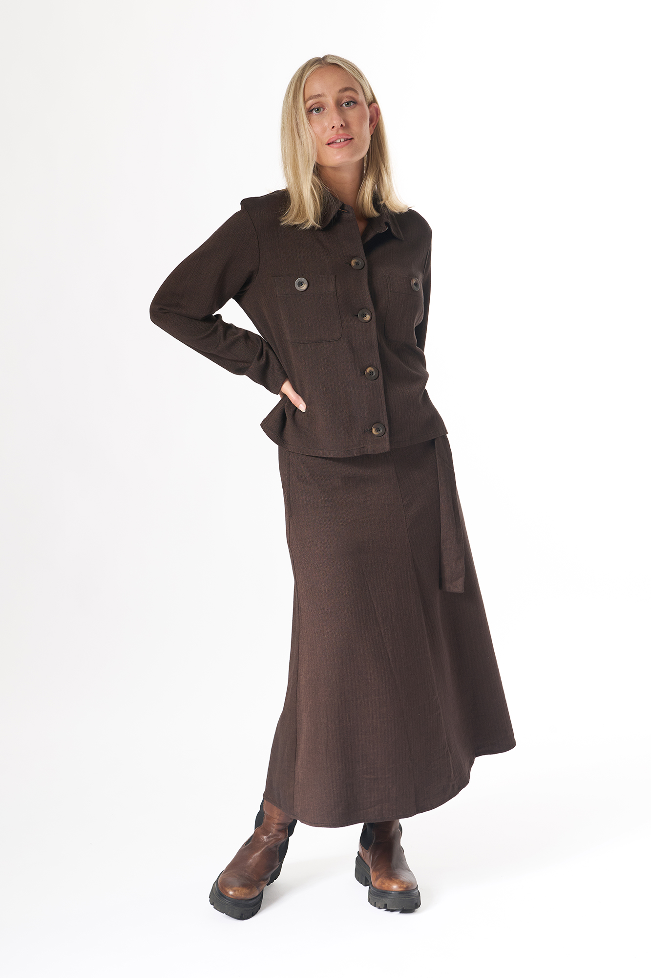 Gwyneth skirt  chestnut - 5