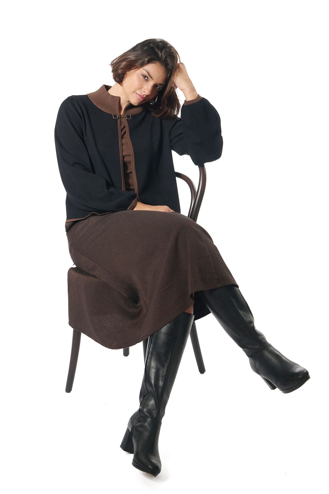 Gwyneth skirt  chestnut - 4