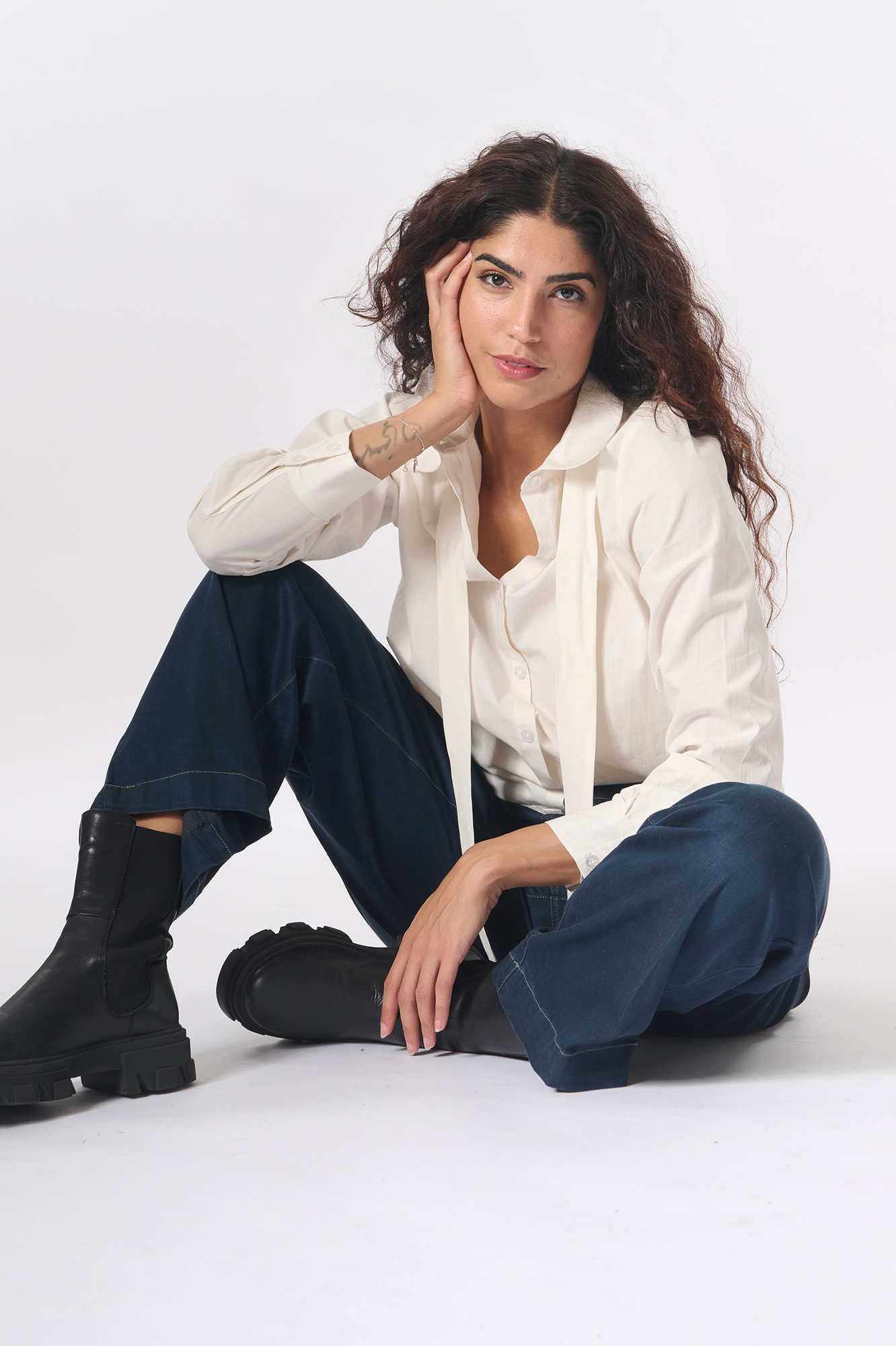 Gunhild shirt  oyster - 2