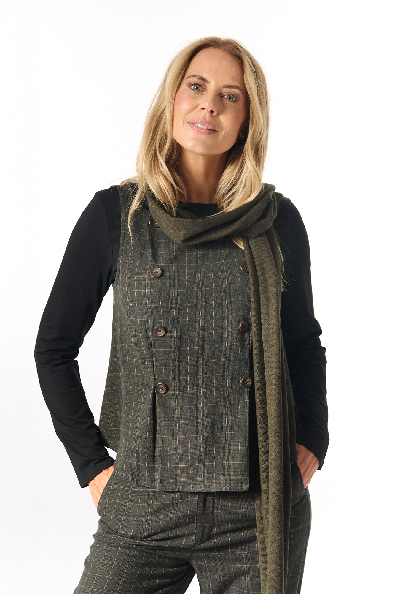 Henny scarf  pine - 2